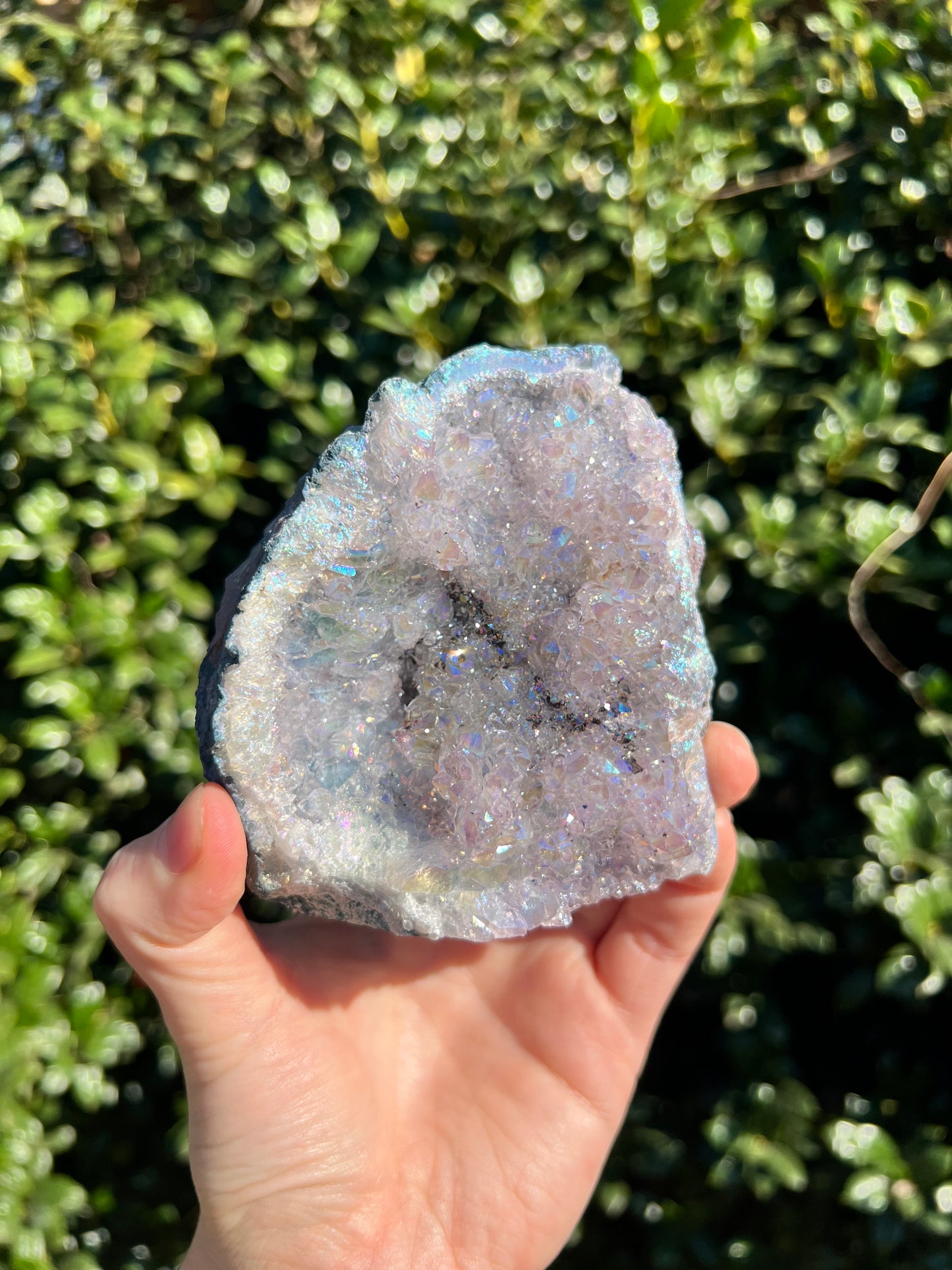 天使光环紫水晶自由形态