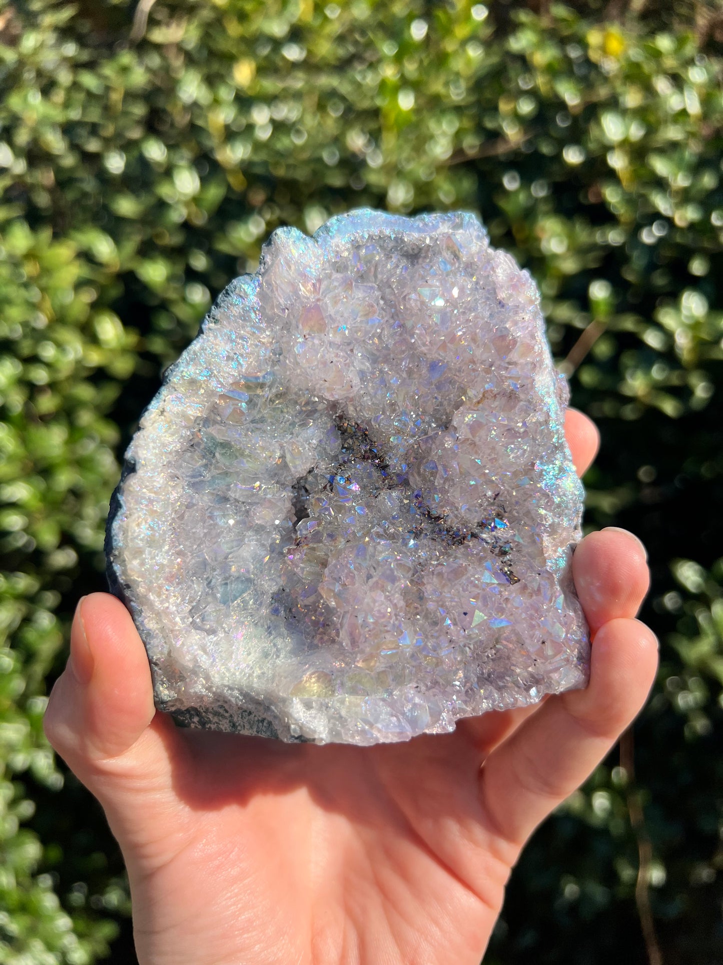 天使光环紫水晶自由形态