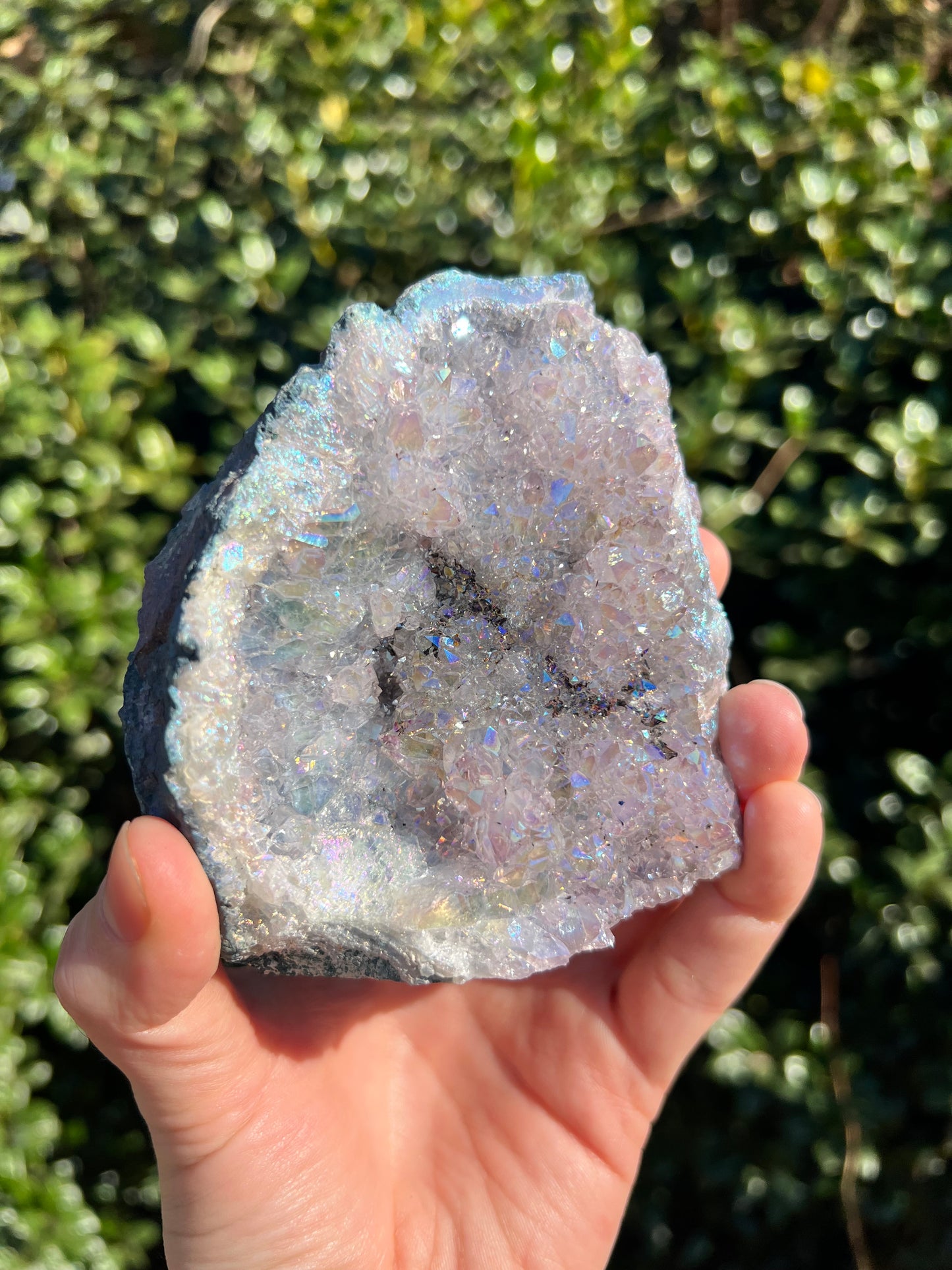 天使光环紫水晶自由形态