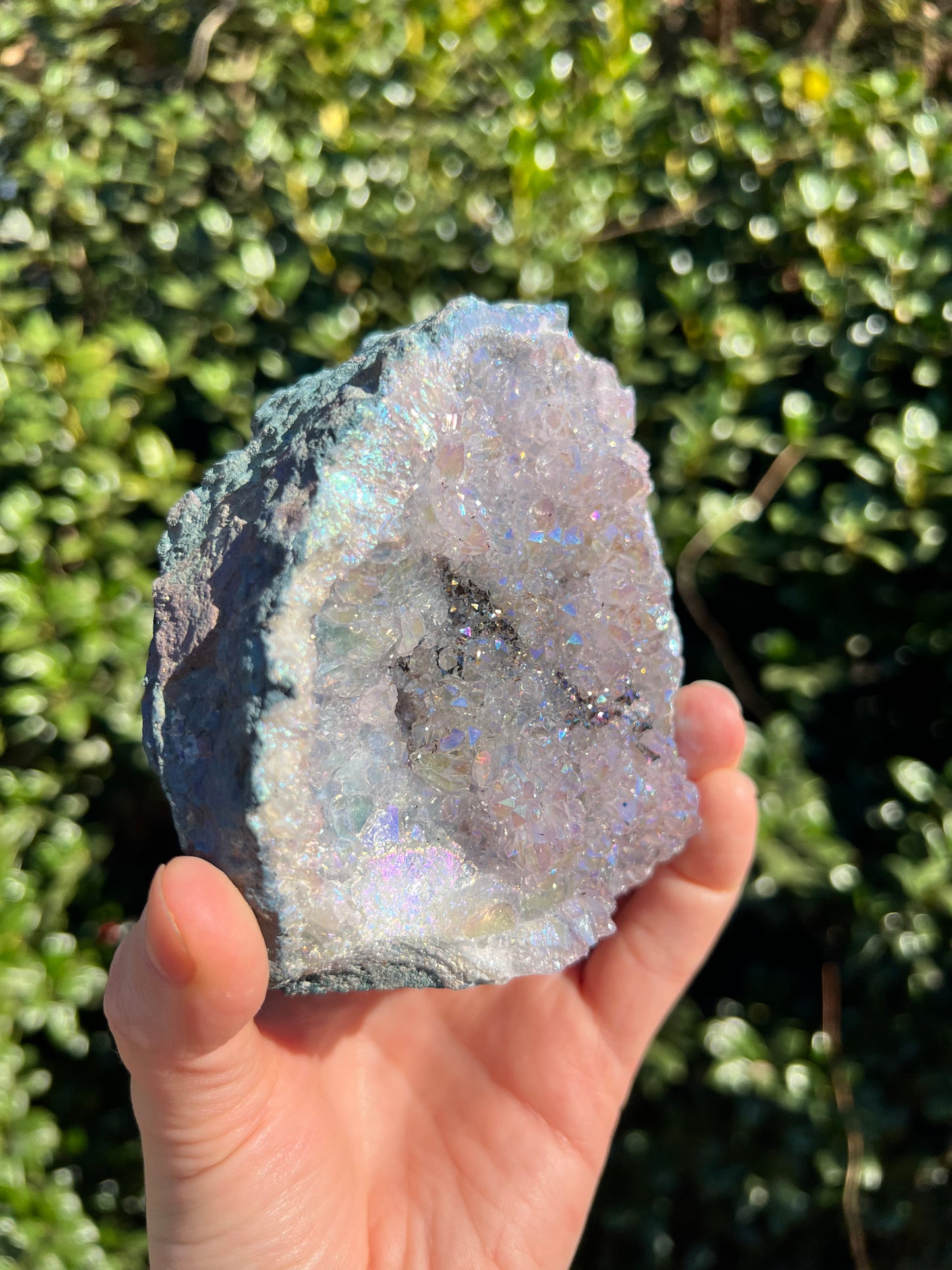 天使光环紫水晶自由形态