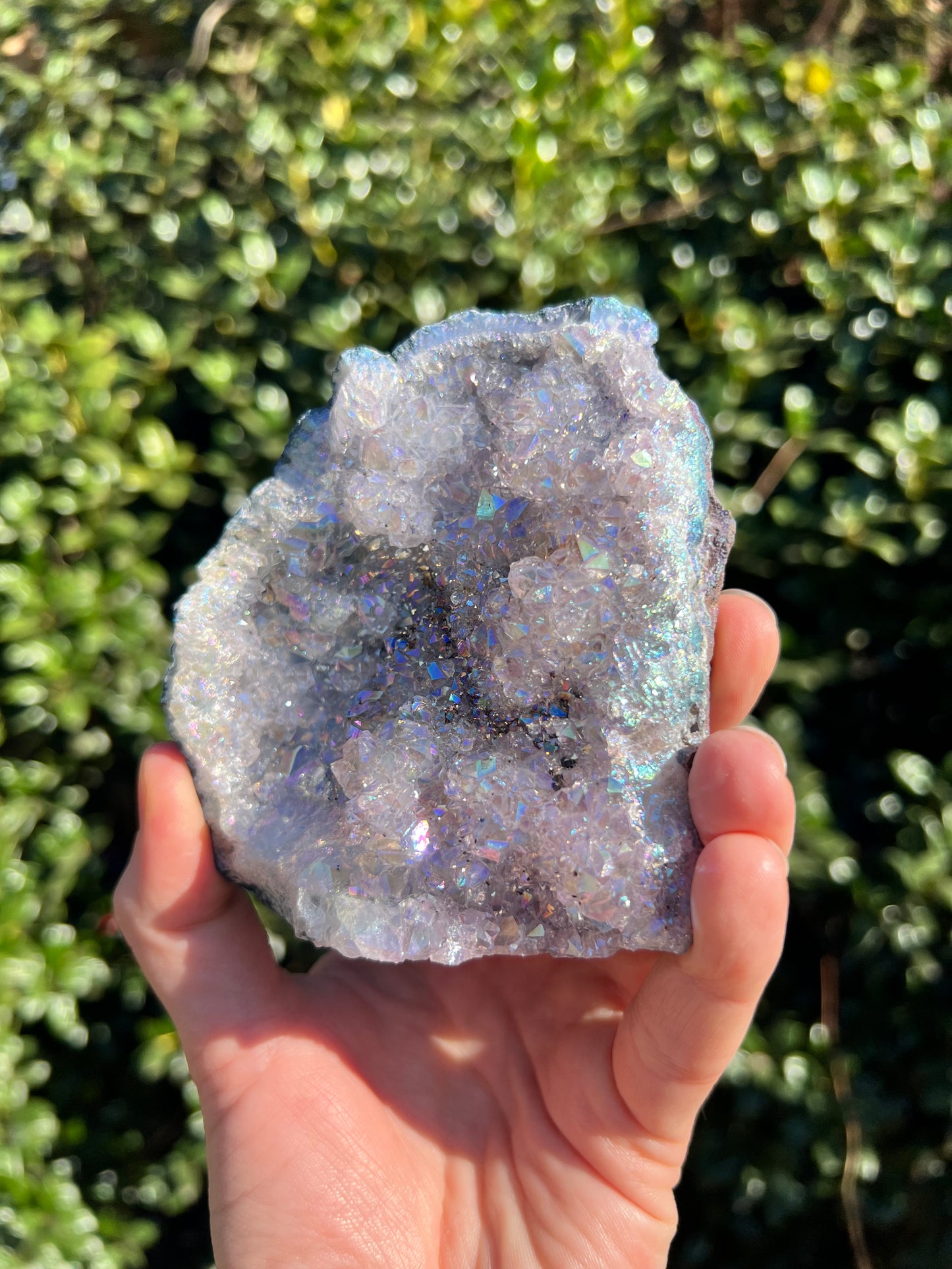 天使光环紫水晶自由形态