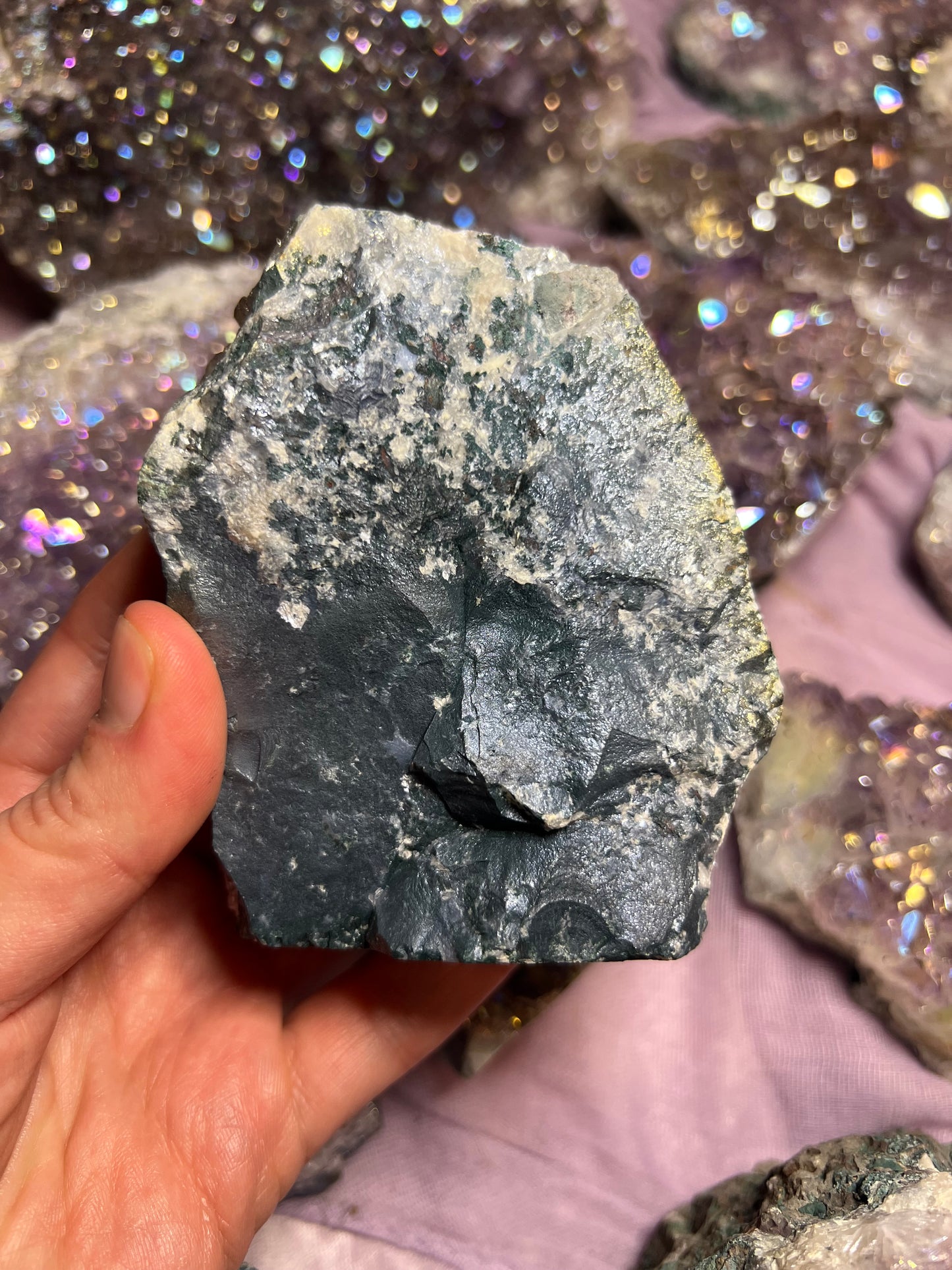 天使光环紫水晶自由形态