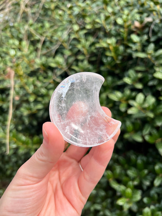 Clear Quartz Moon Dishes