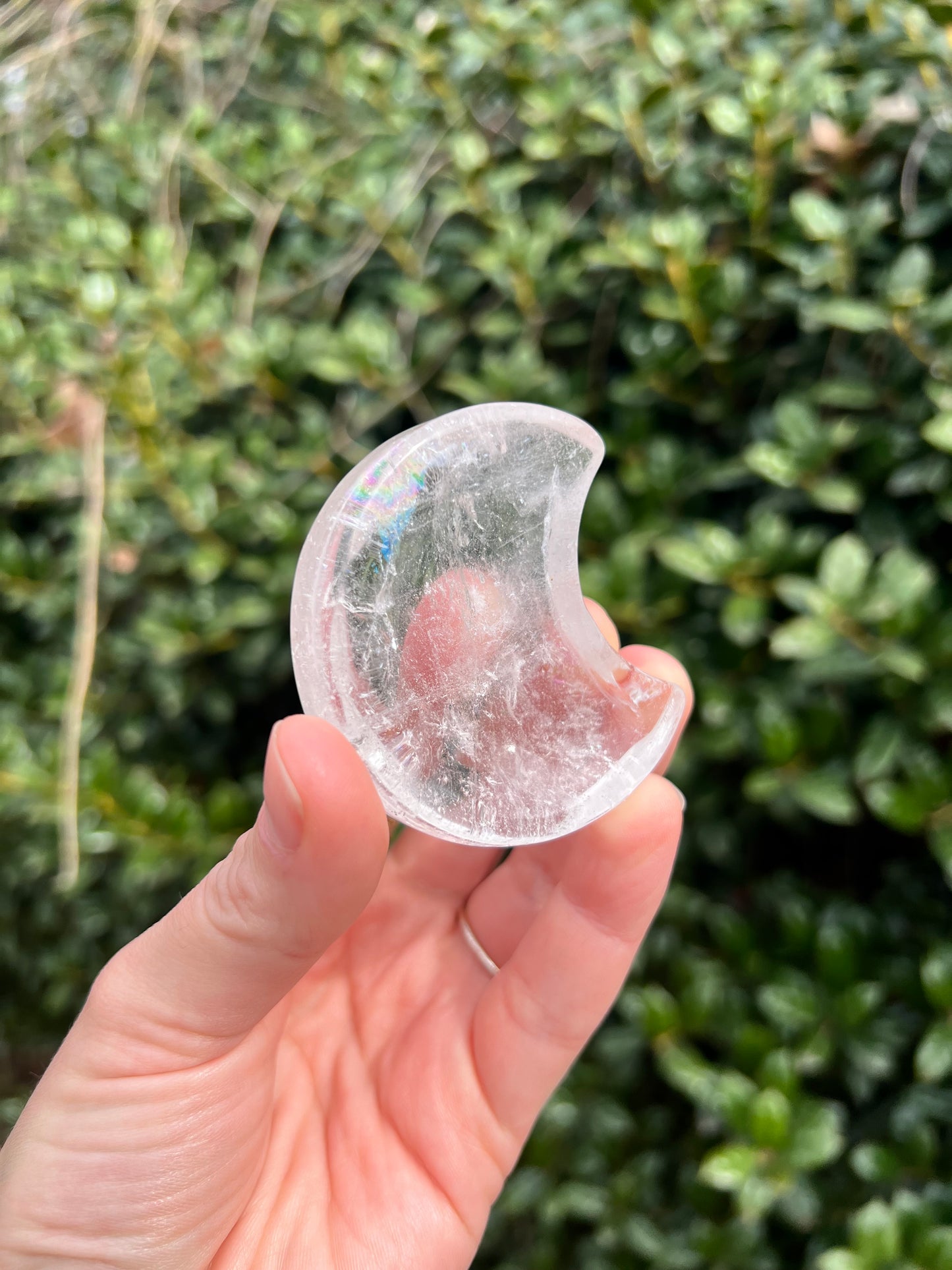 Clear Quartz Moon Dishes
