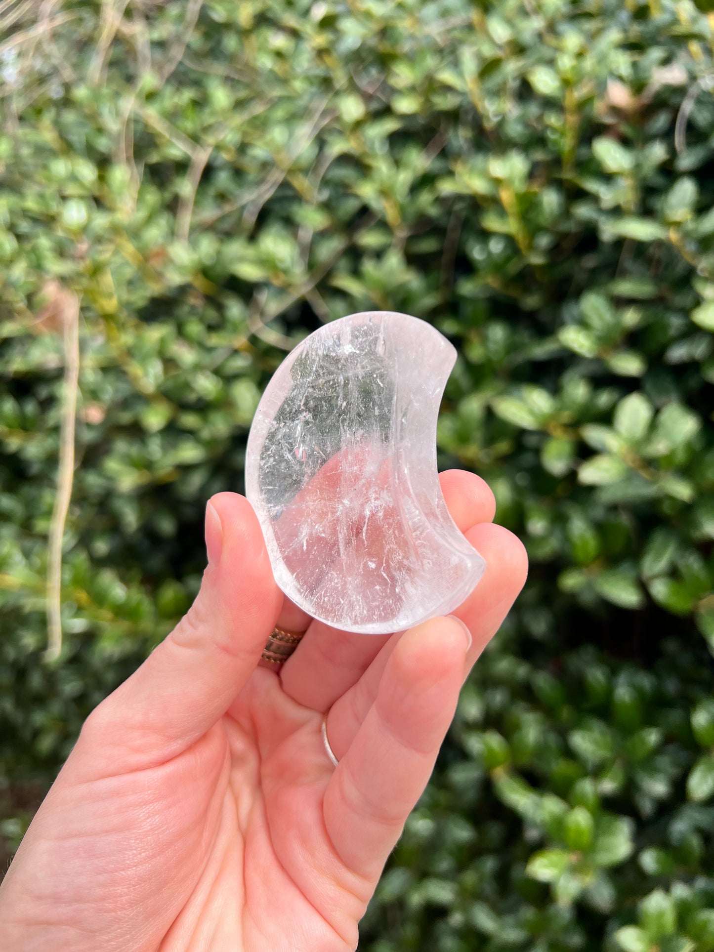 Clear Quartz Moon Dishes