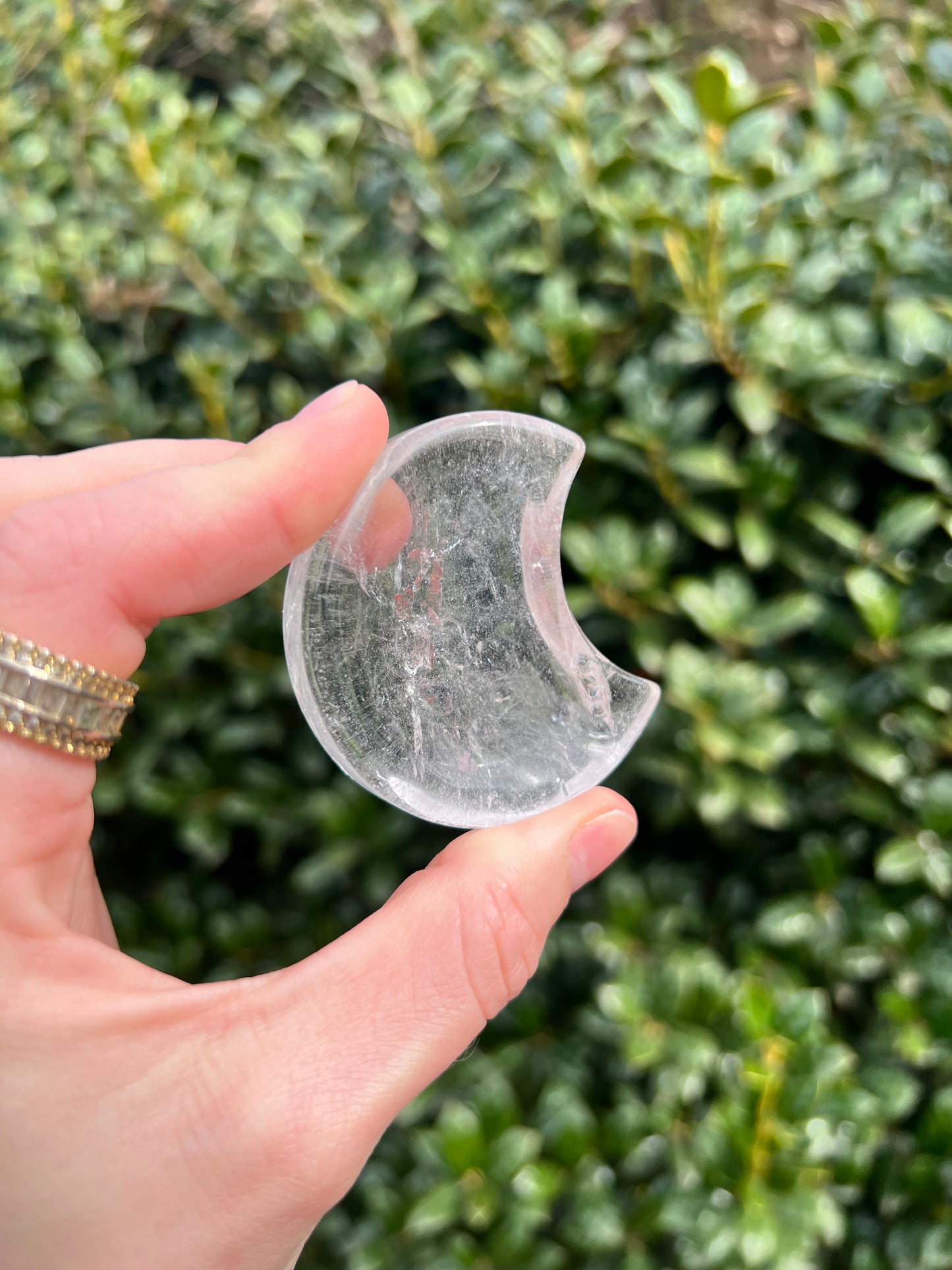 Clear Quartz Moon Dishes