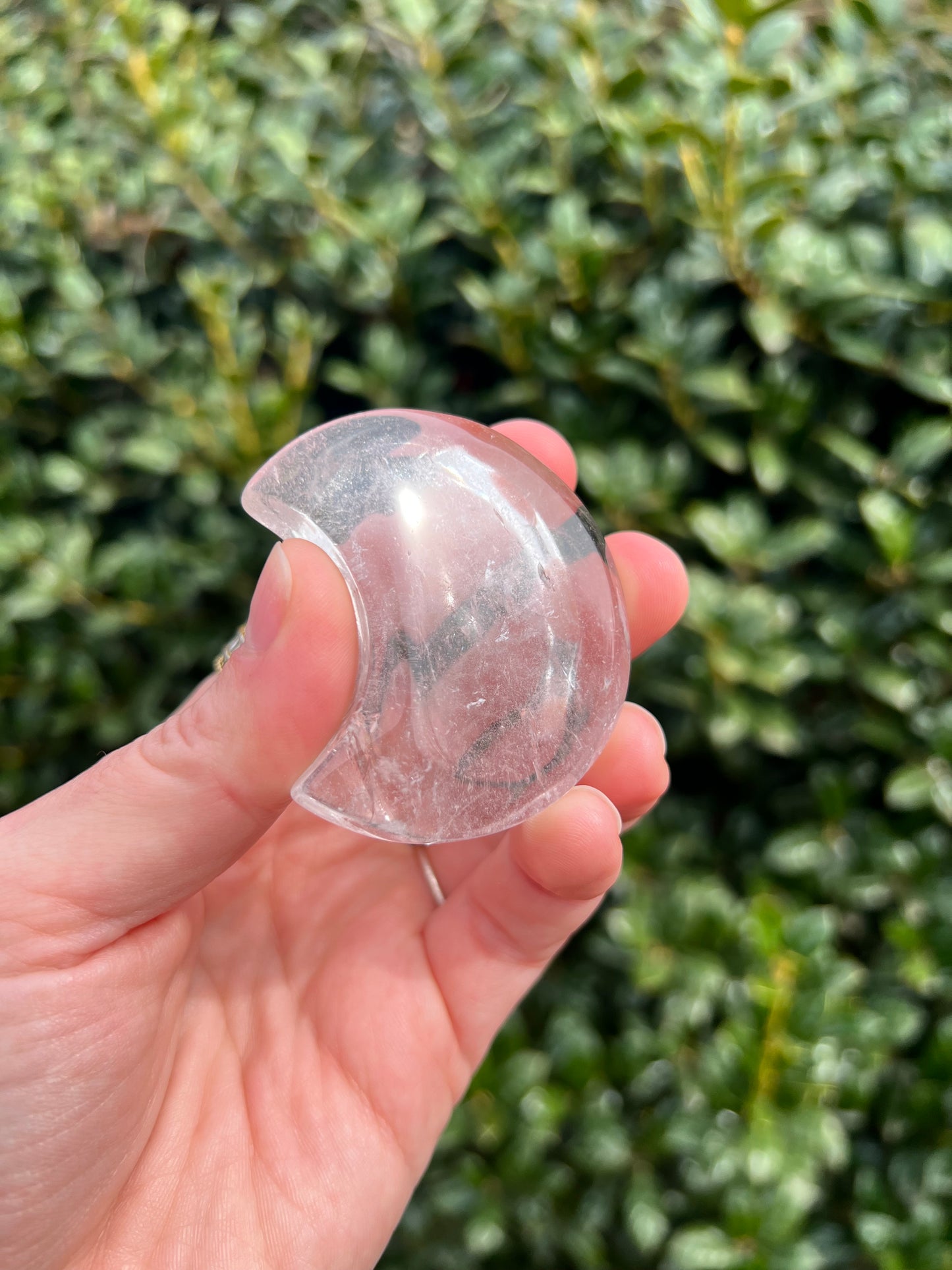 Clear Quartz Moon Dishes