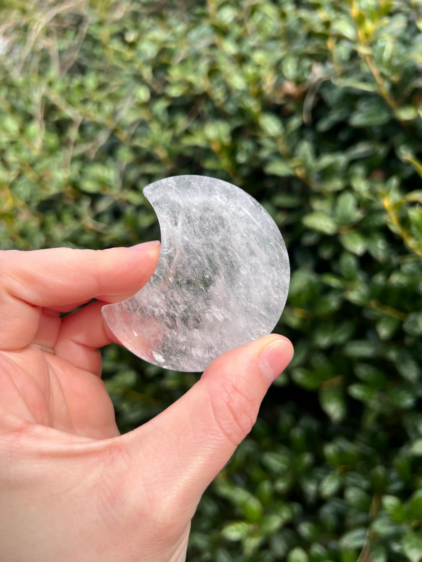 Clear Quartz Moon Dishes