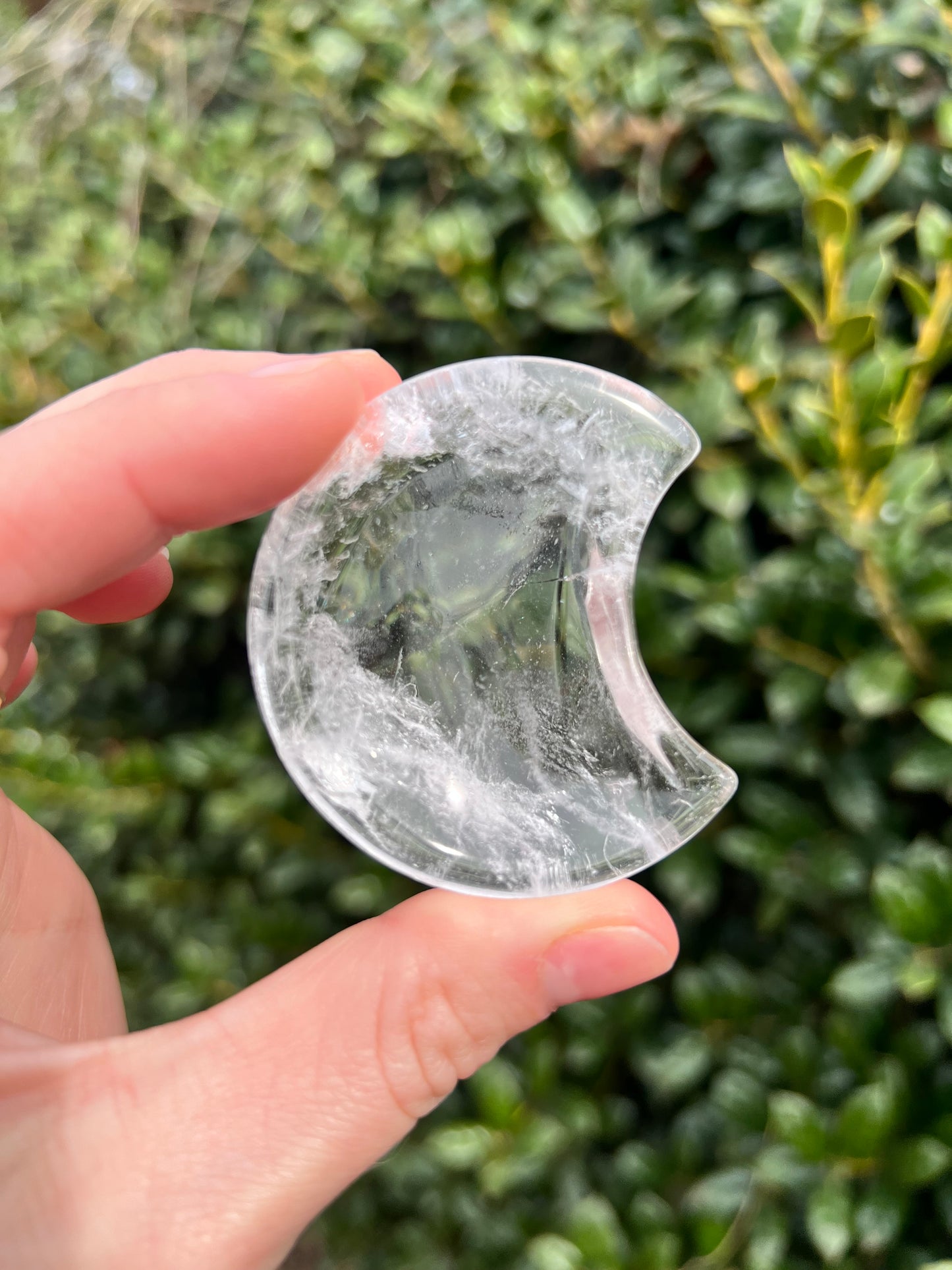 Clear Quartz Moon Dishes
