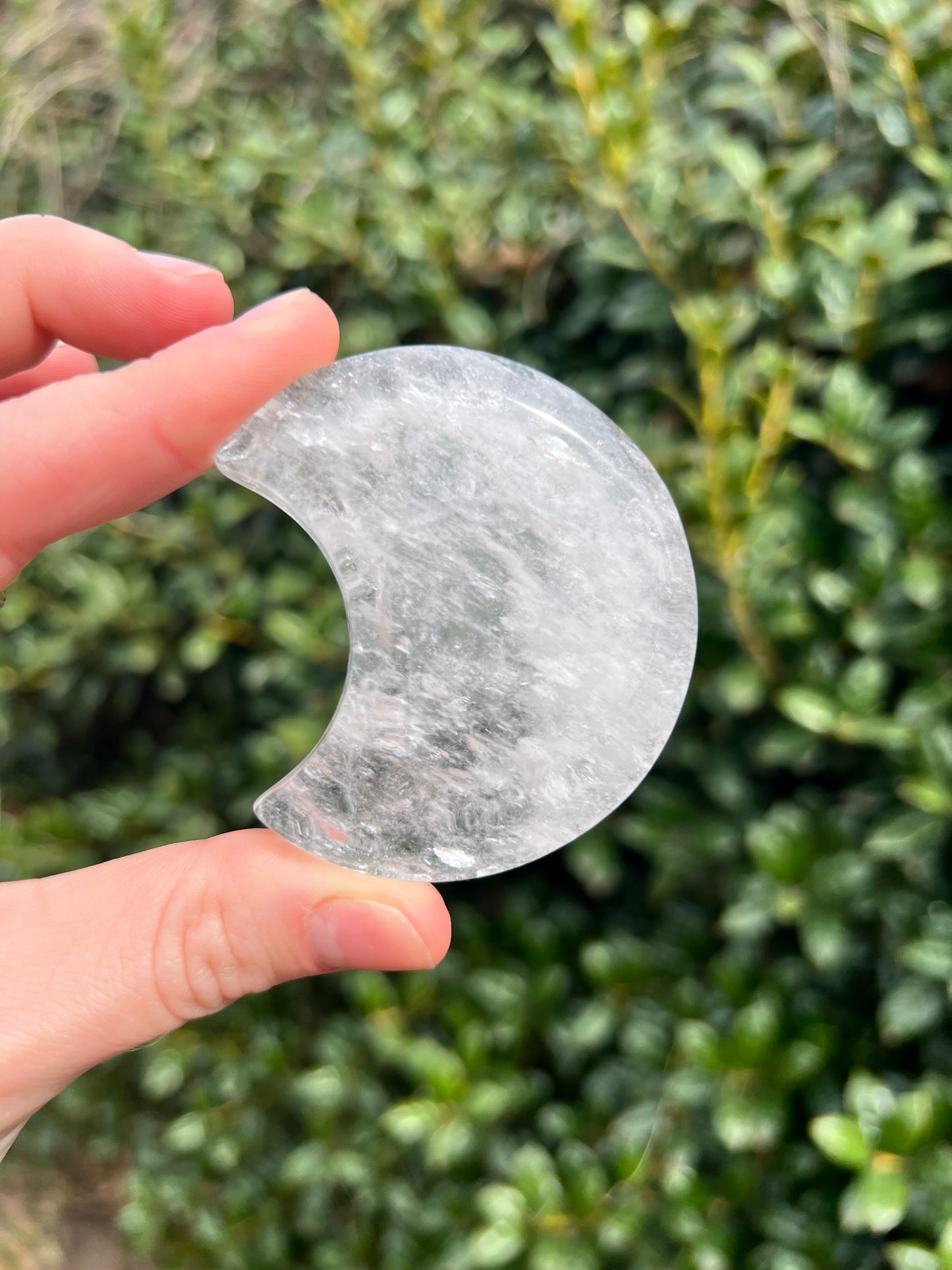 Clear Quartz Moon Dishes