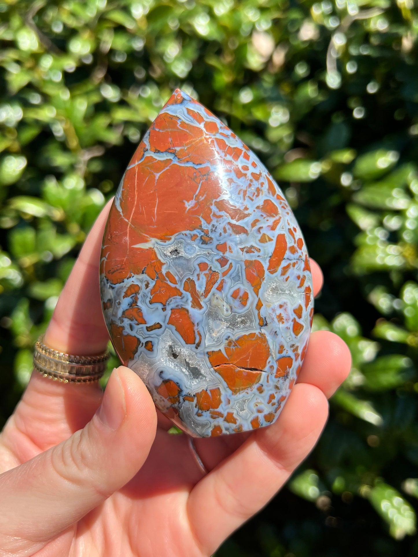 Brecciated Jasper Flames