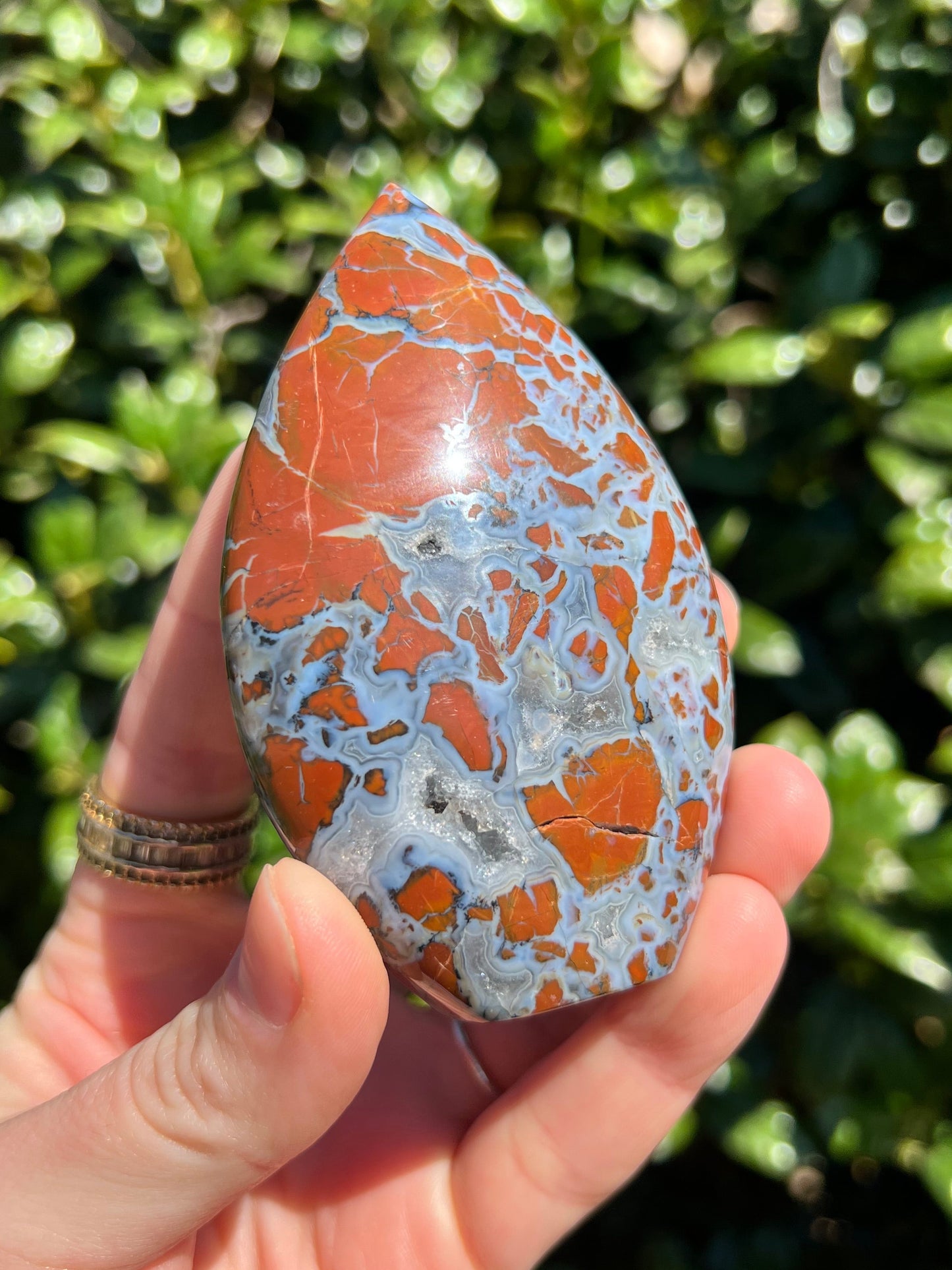 Brecciated Jasper Flames