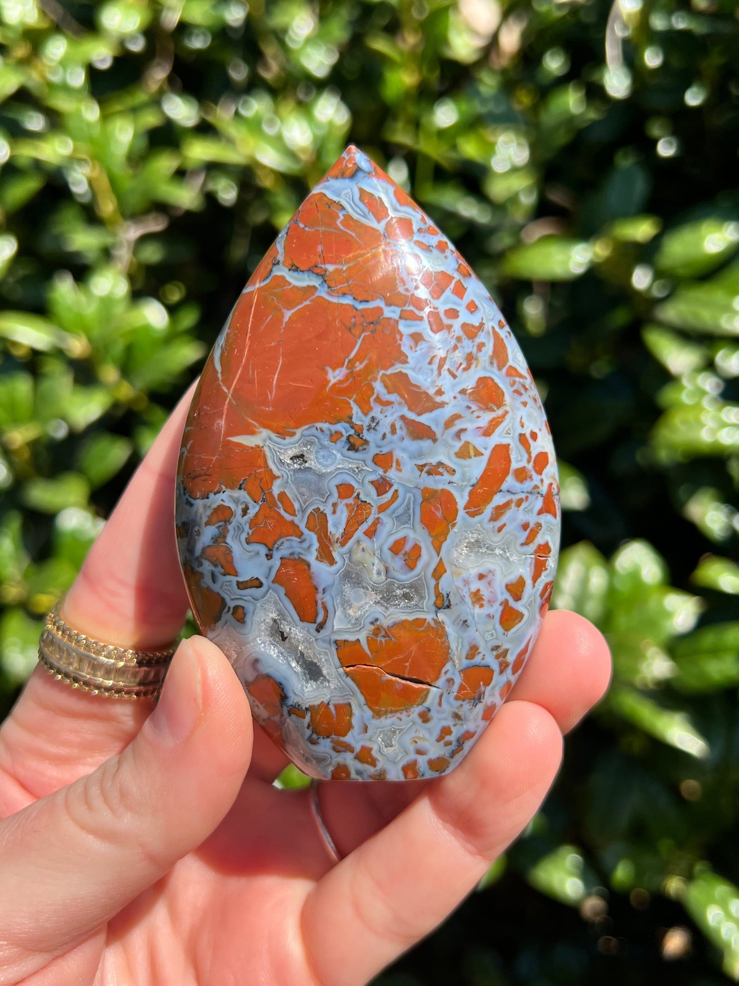Brecciated Jasper Flames