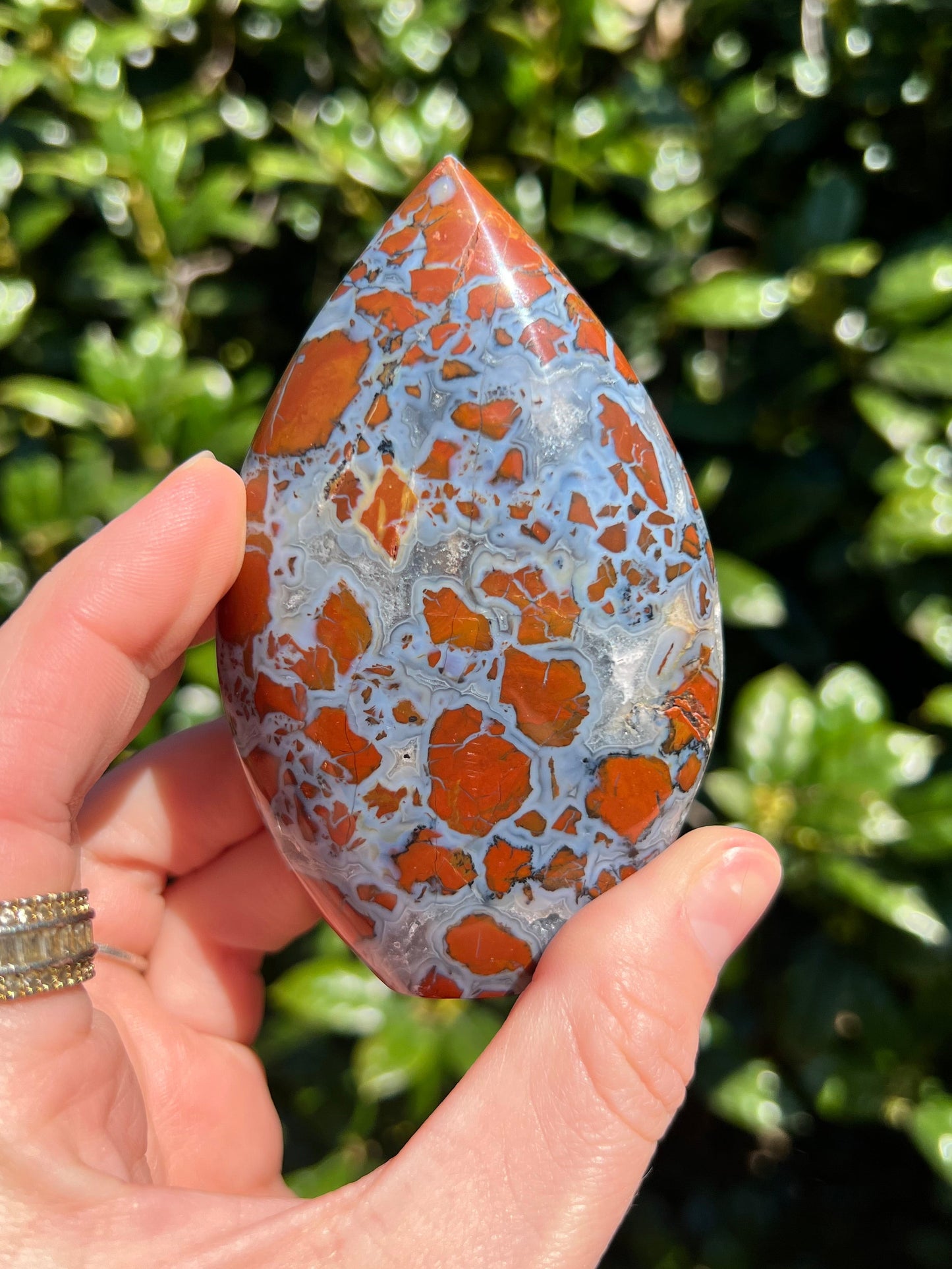Brecciated Jasper Flames