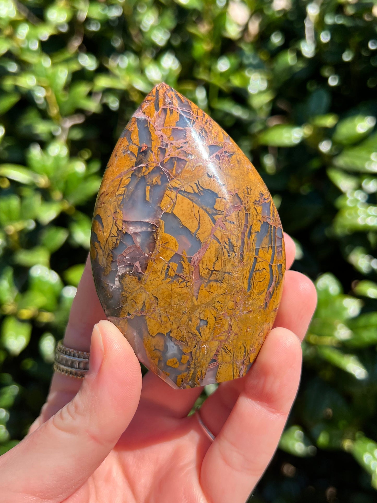 Brecciated Jasper Flames