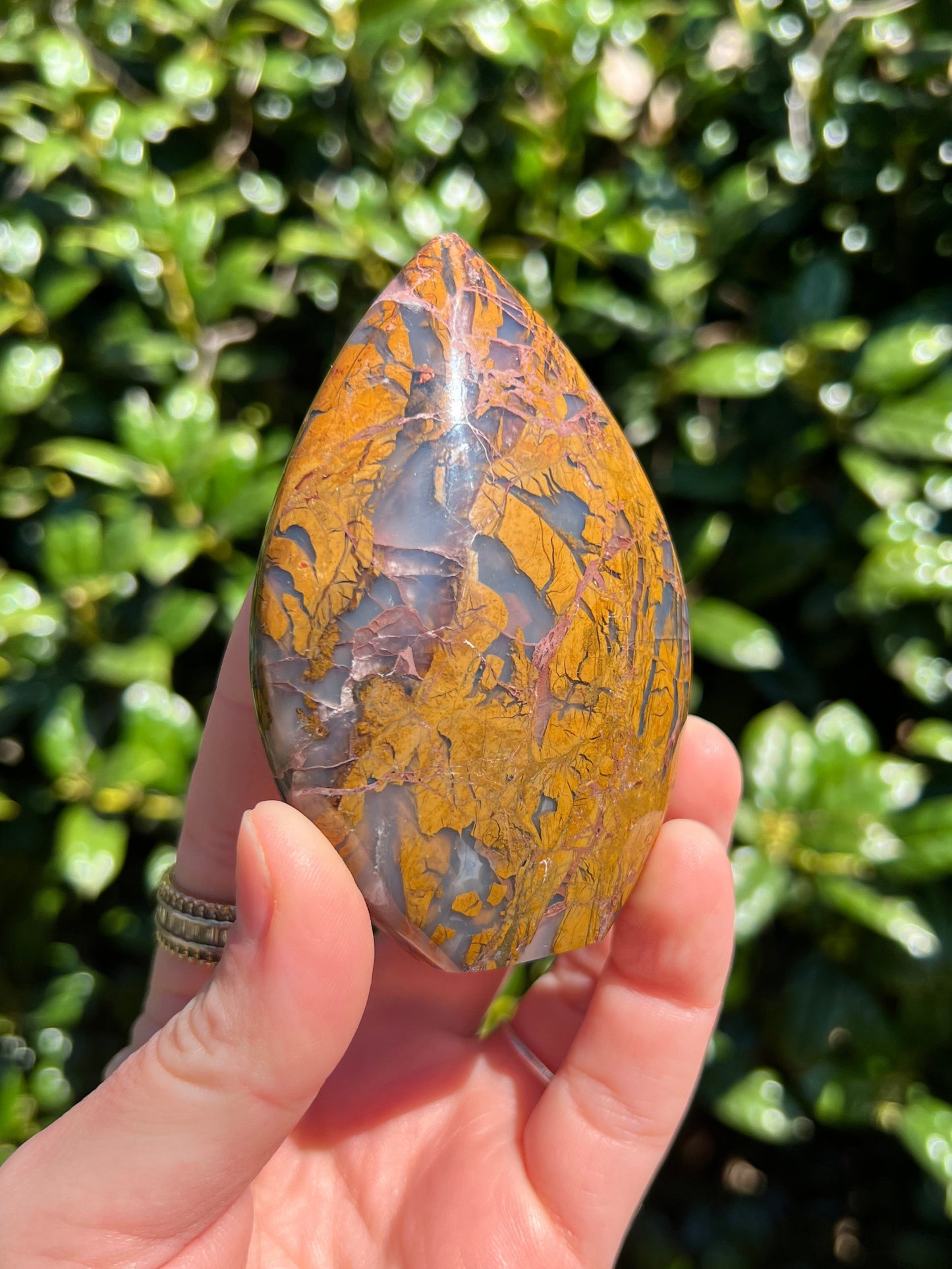 Brecciated Jasper Flames