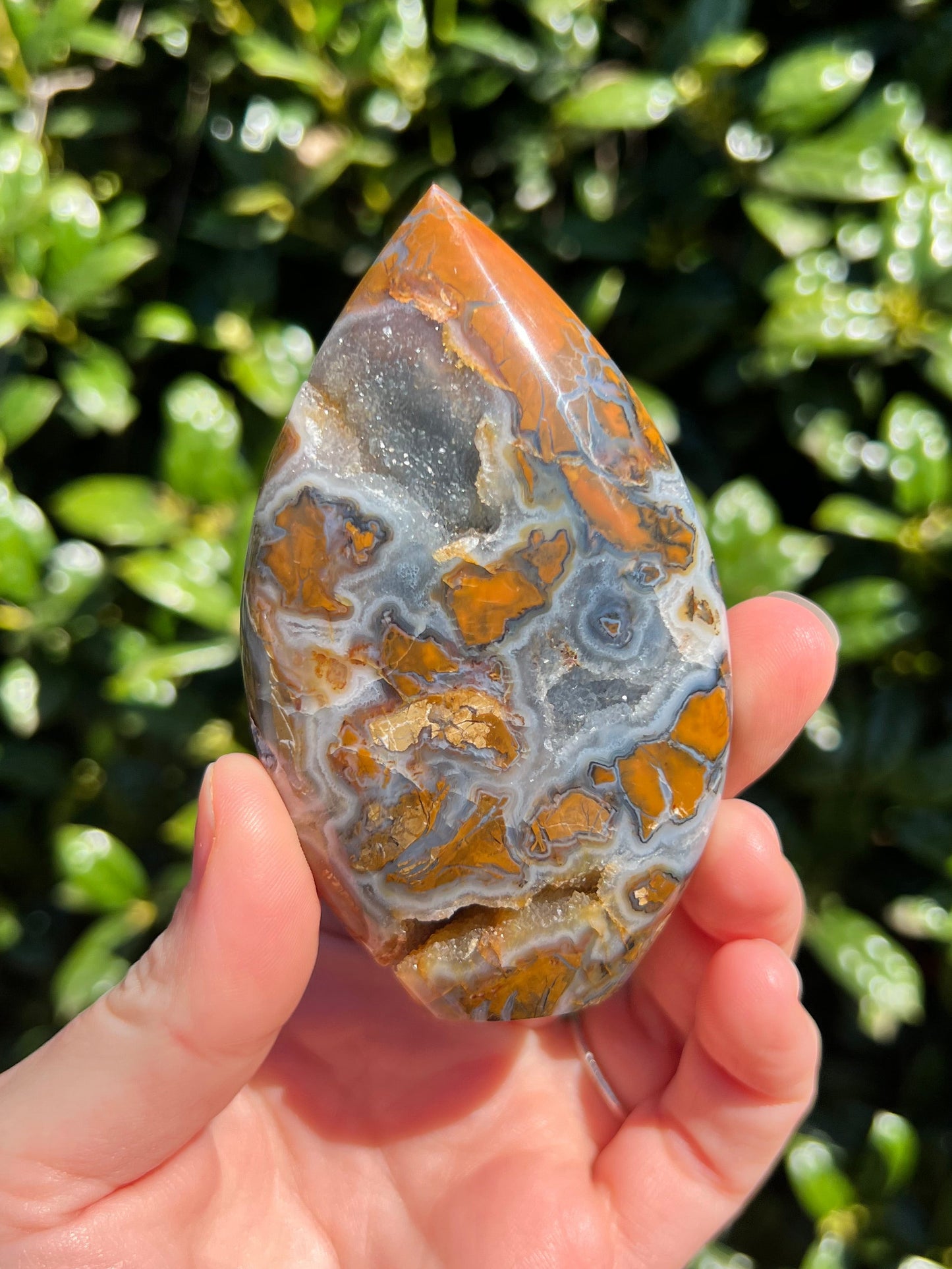 Brecciated Jasper Flames