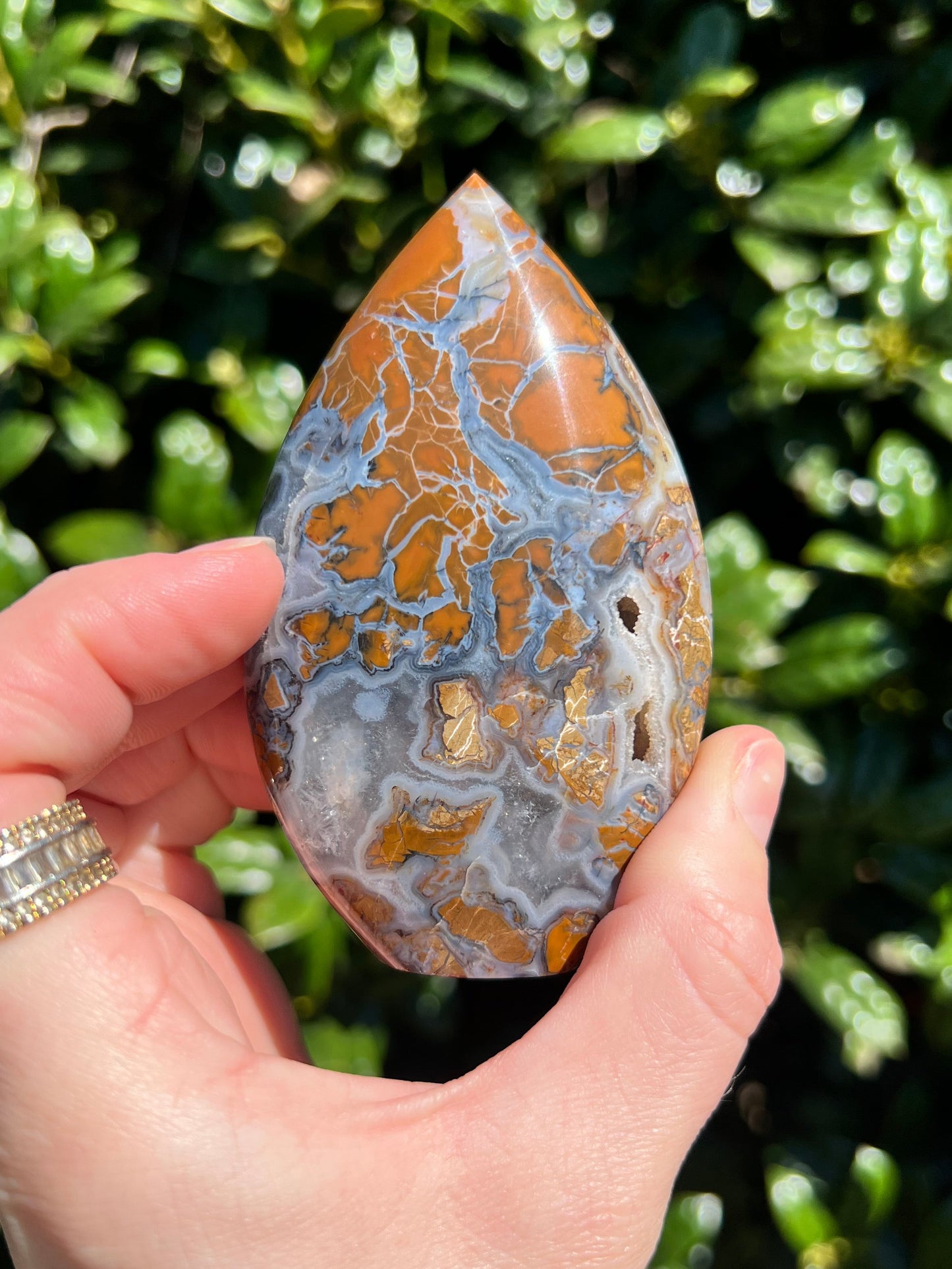 Brecciated Jasper Flames