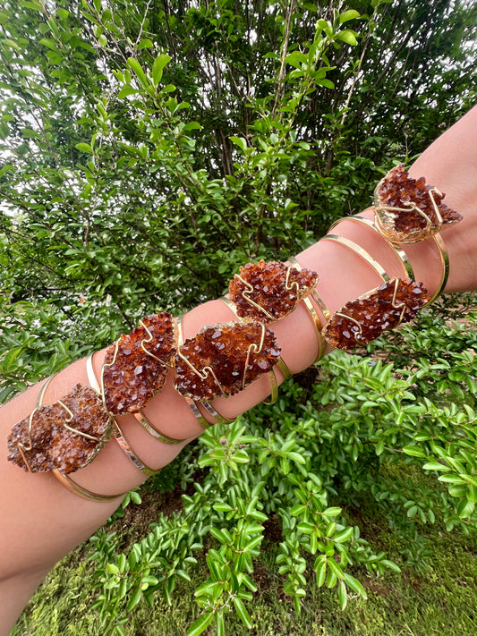 Citrine Cluster Bracelets
