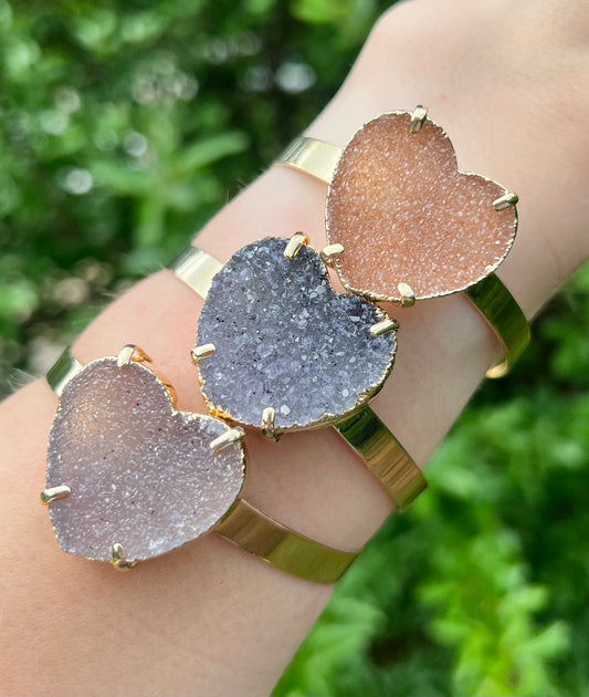 Amethyst Heart Bracelets