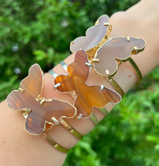 Agate Butterfly Bracelets