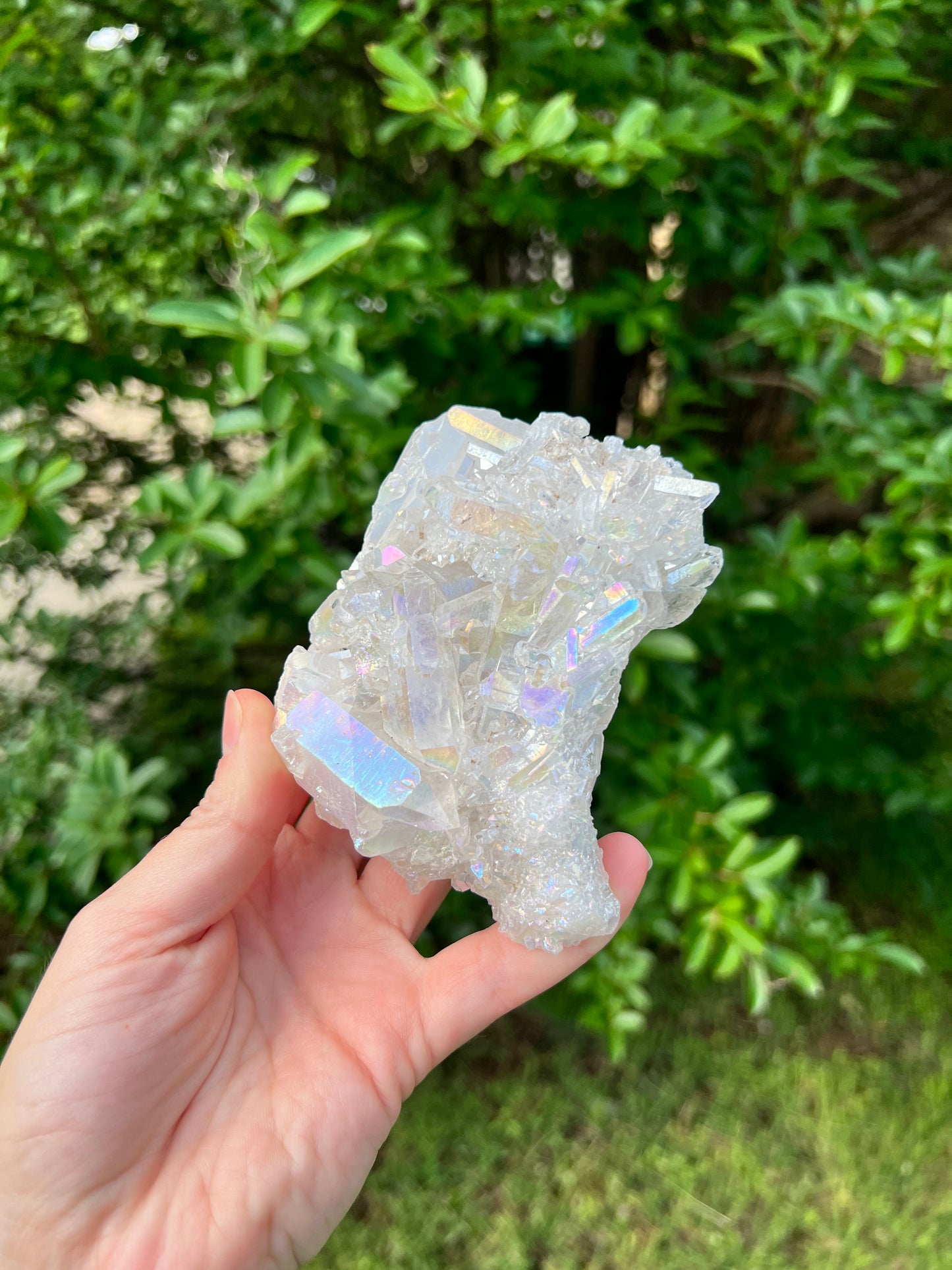 天使光环石英簇