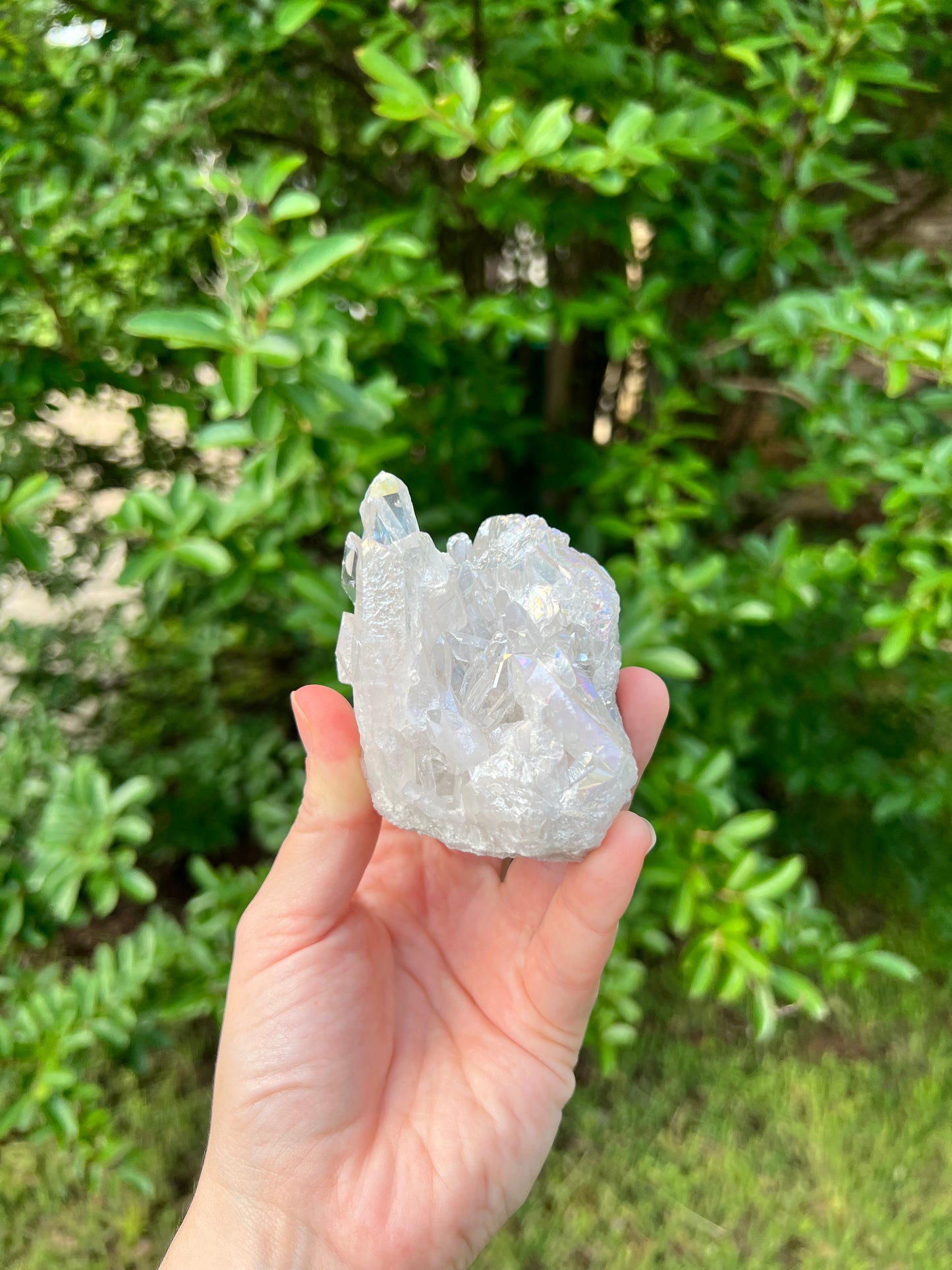 天使光环石英簇