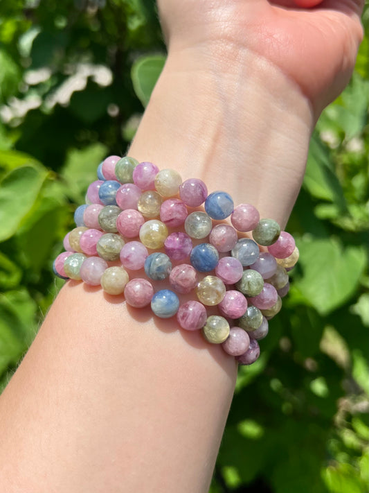 8mm Mixed Kyanite and Mica Beaded Bracelets