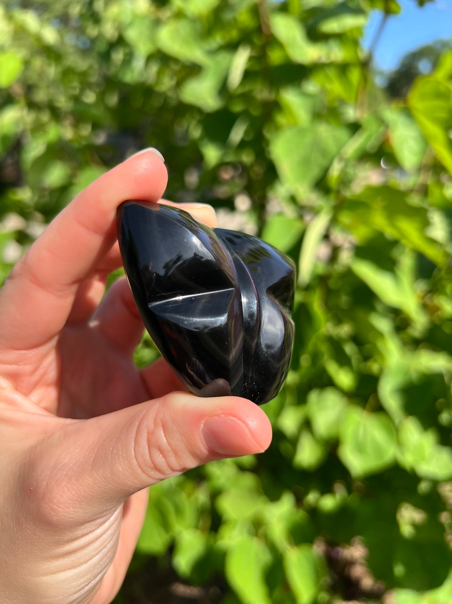 Rainbow Obsidian Butterfly Carvings