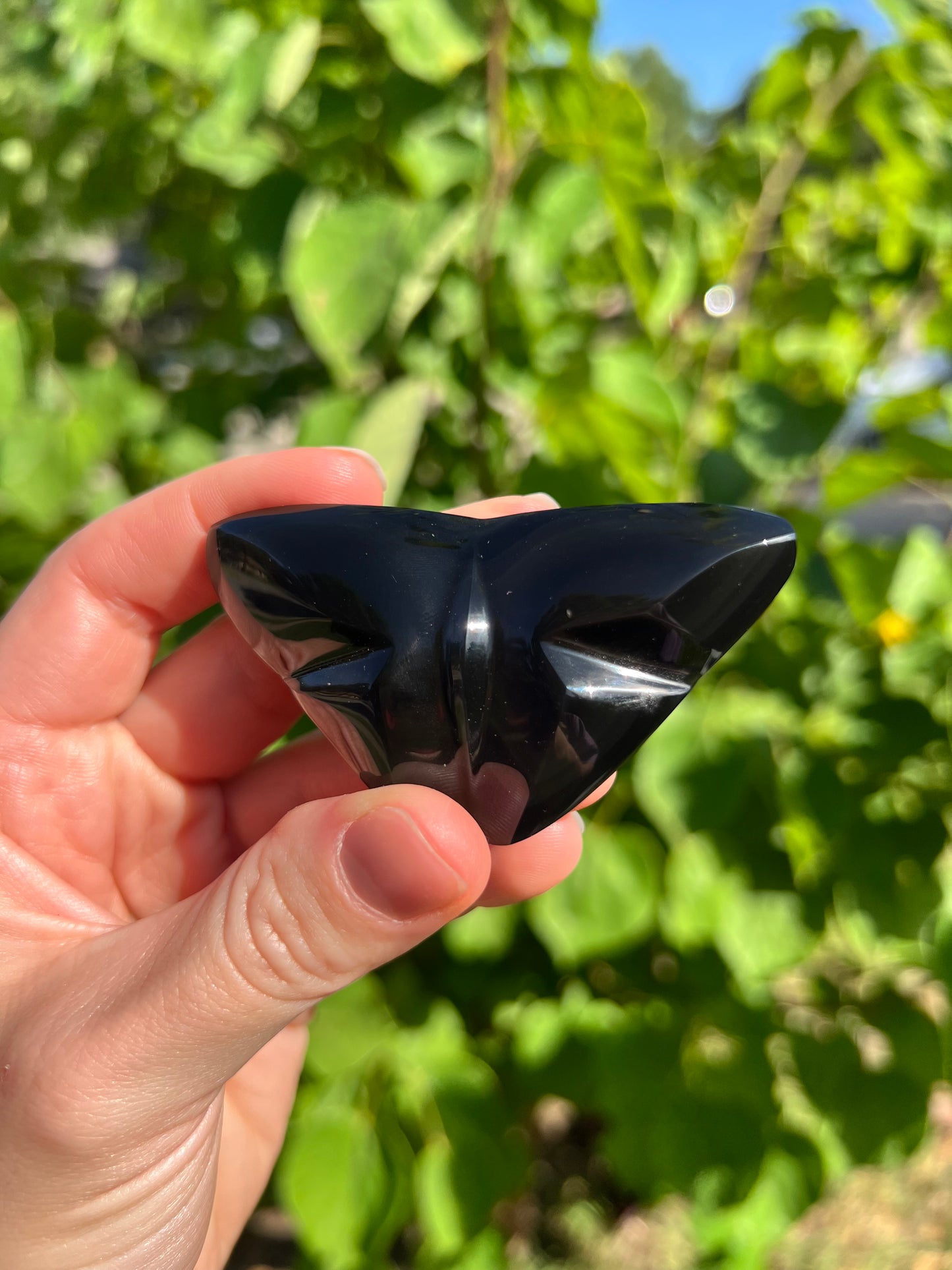 Rainbow Obsidian Butterfly Carvings