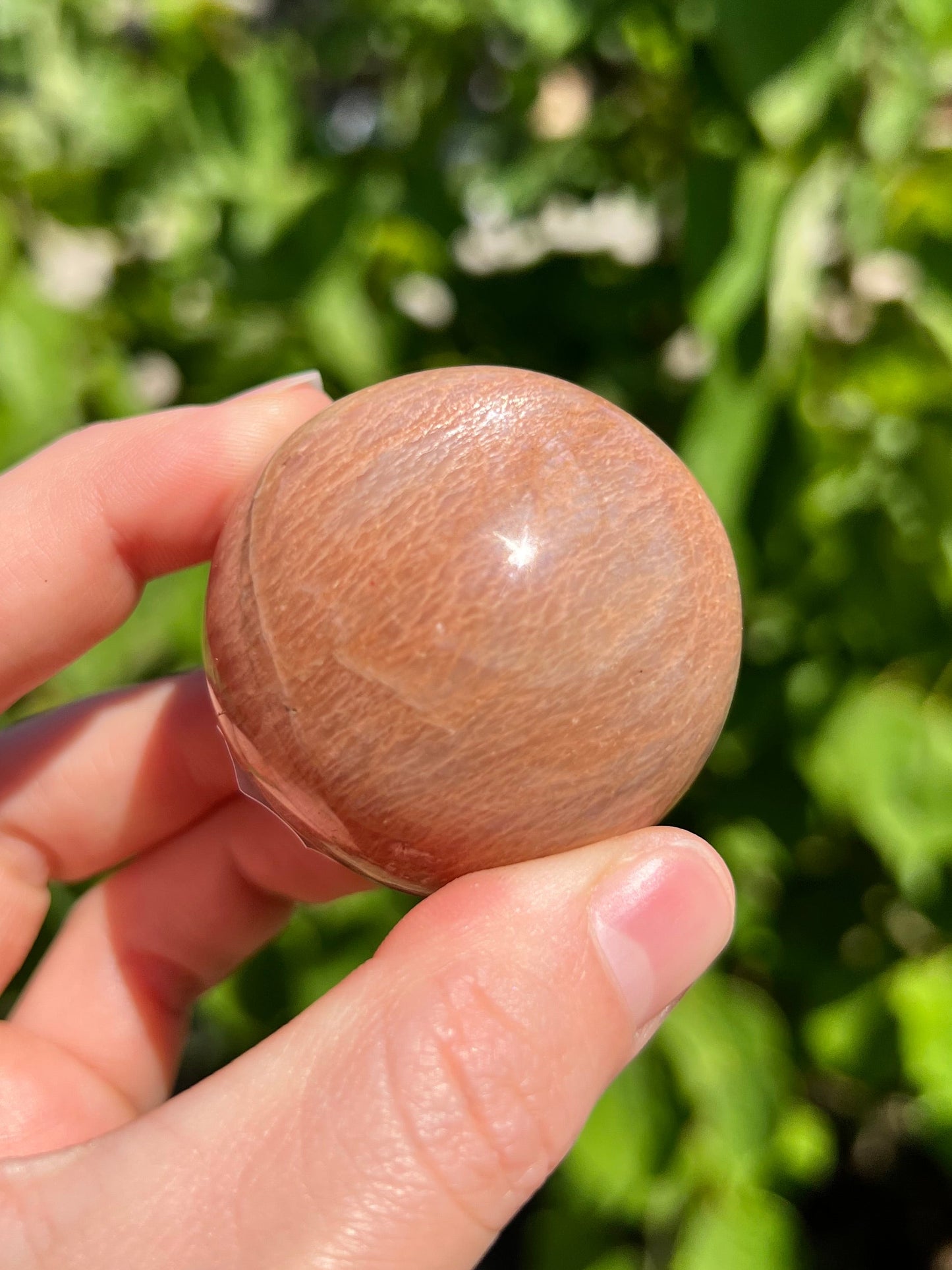 Peach Moonstone Spheres
