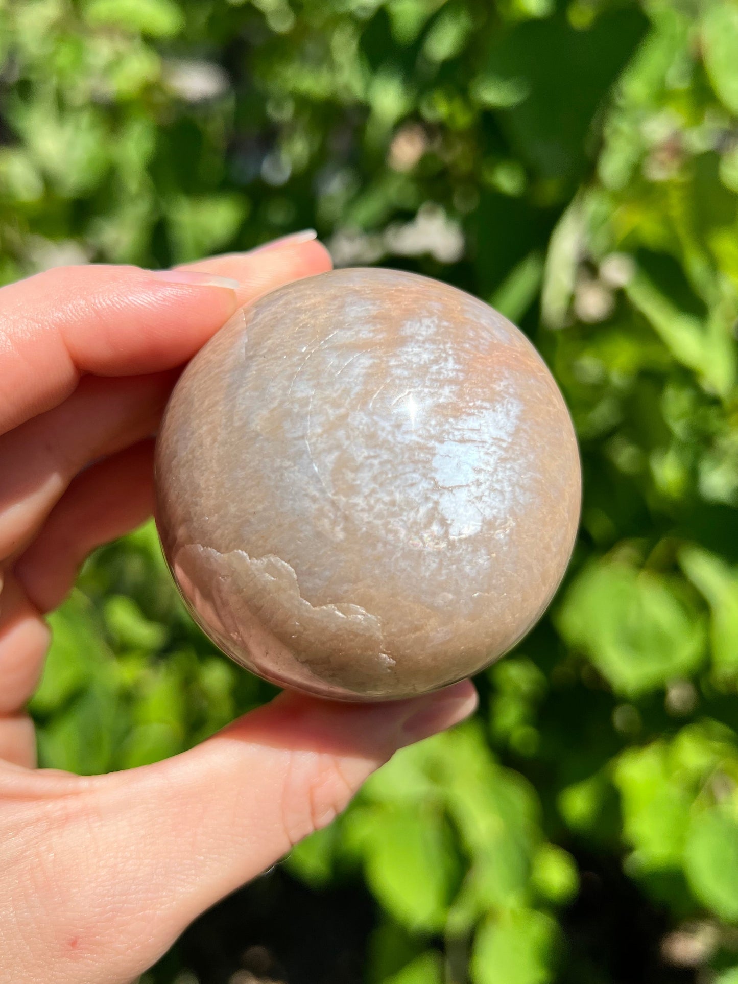Peach Moonstone Spheres