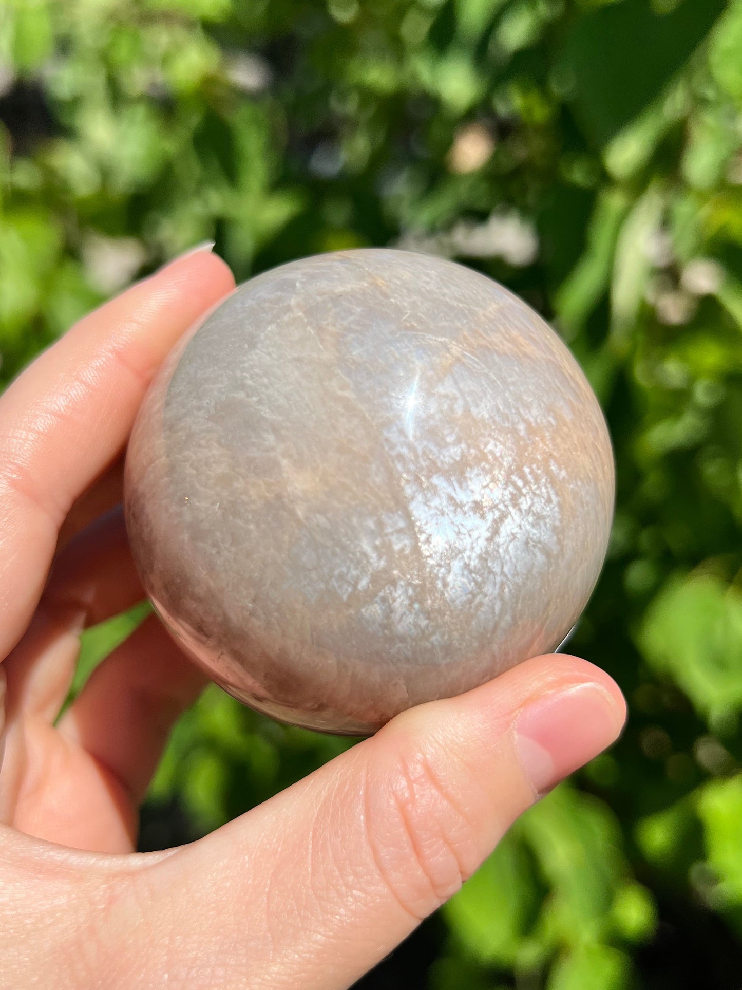 Peach Moonstone Spheres