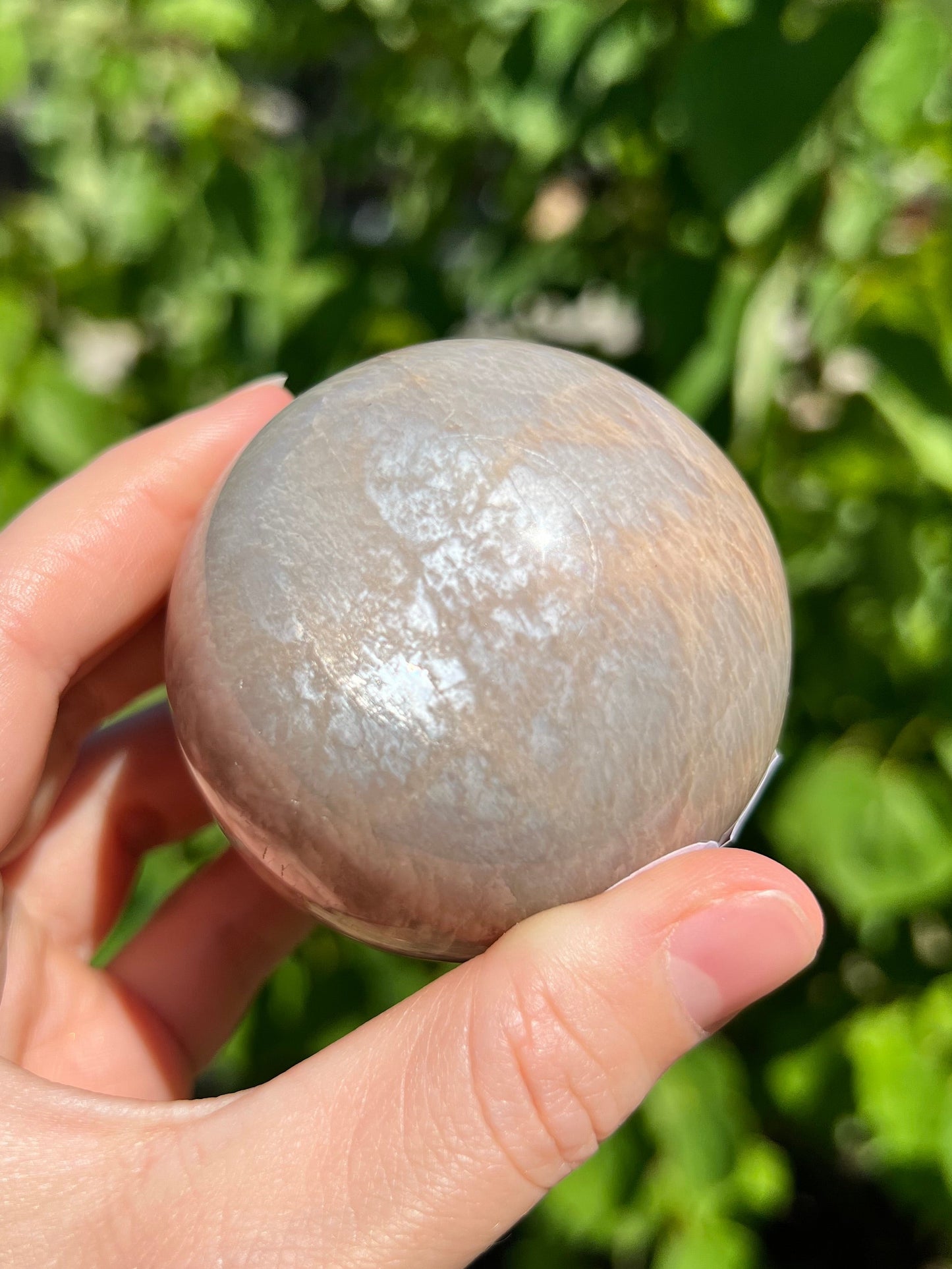 Peach Moonstone Spheres