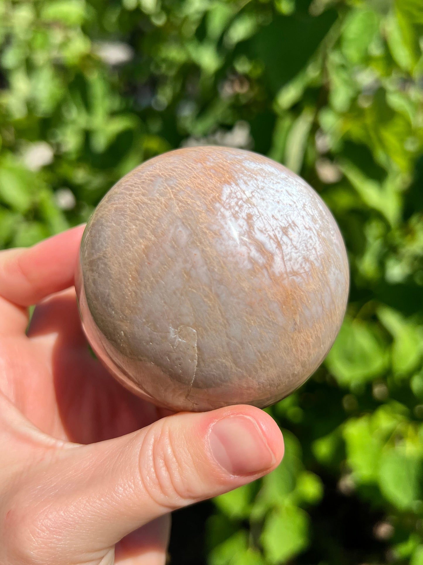 Peach Moonstone Spheres