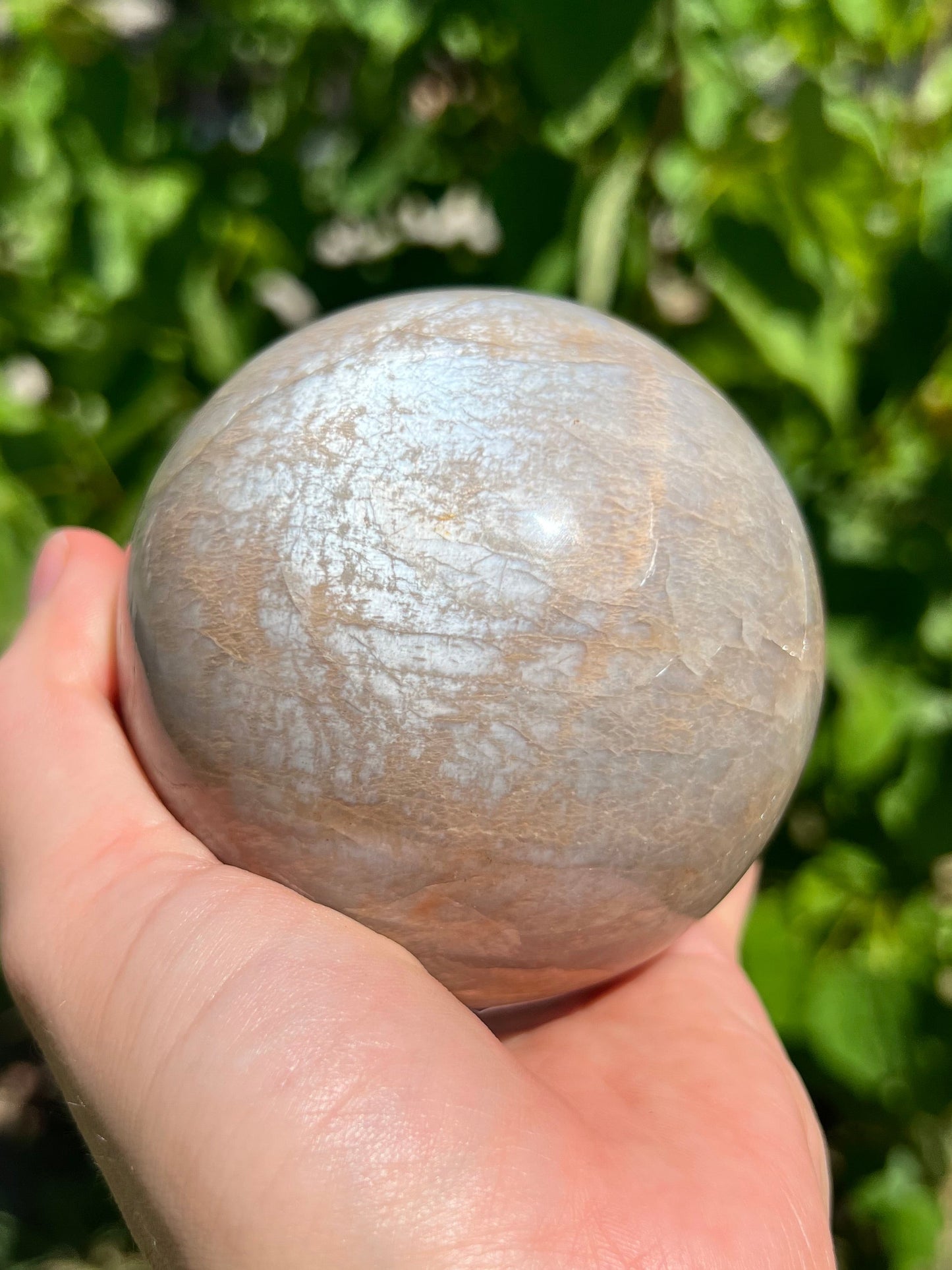 Peach Moonstone Spheres