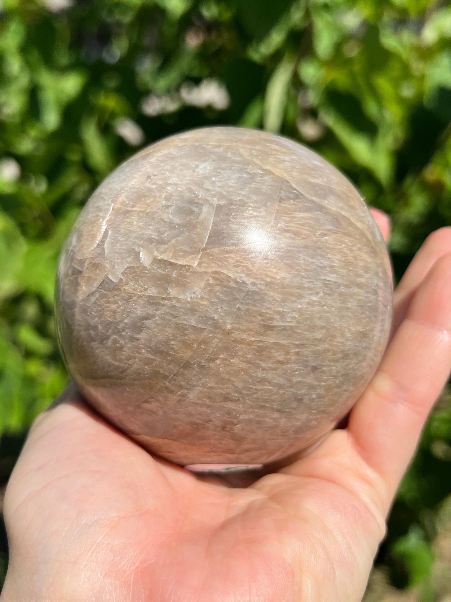 Peach Moonstone Spheres