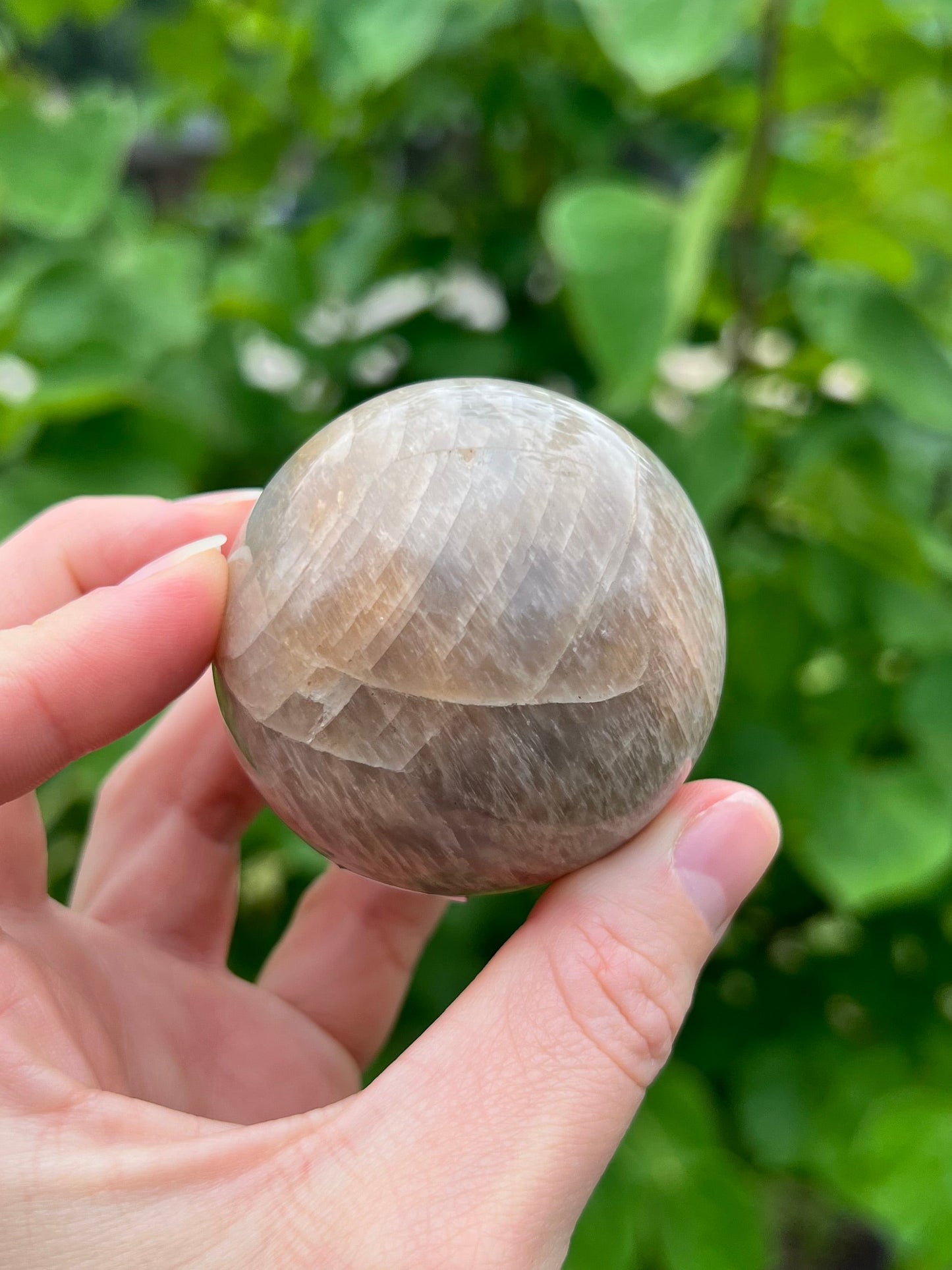 Peach Moonstone Spheres