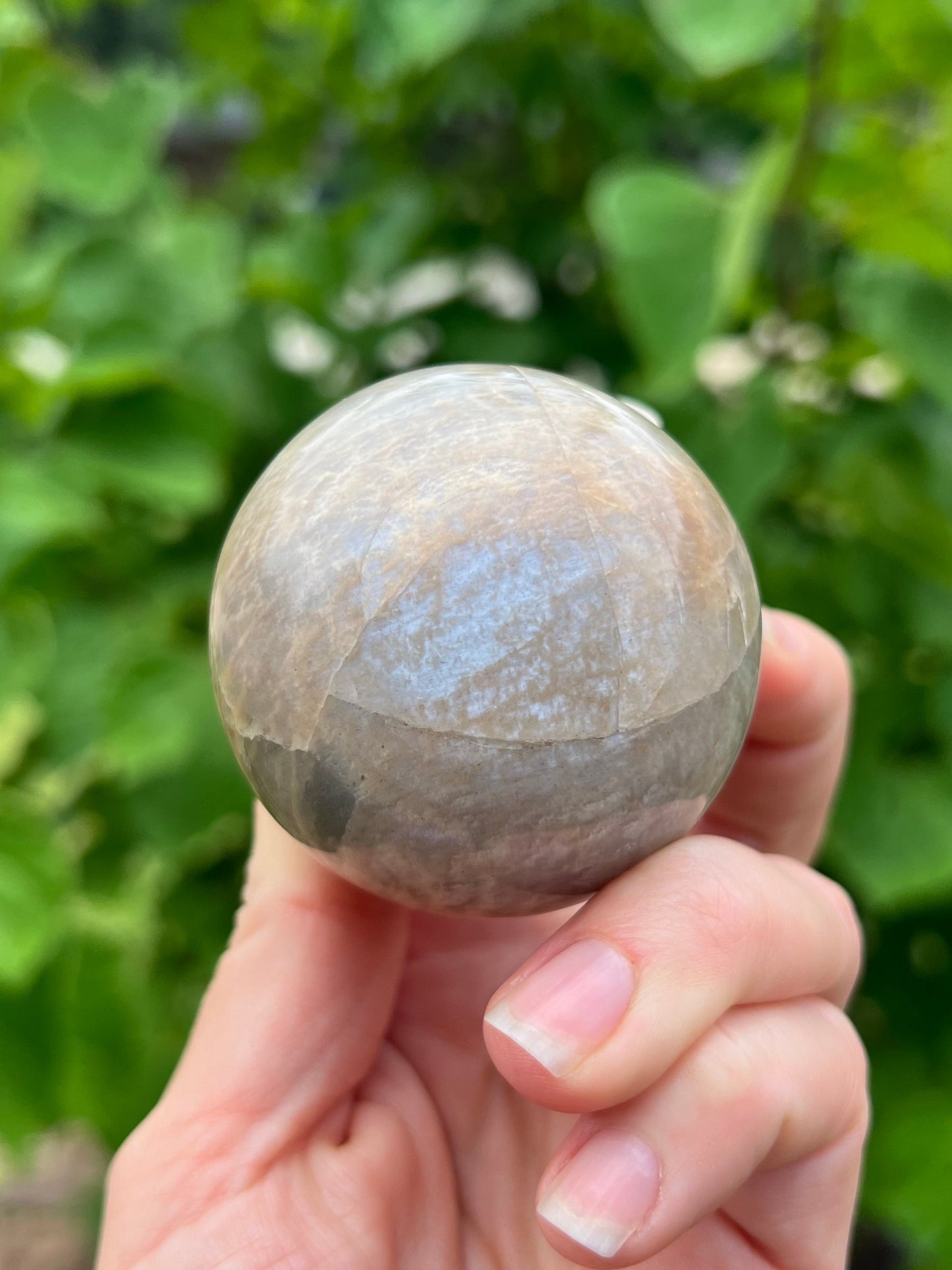 Peach Moonstone Spheres