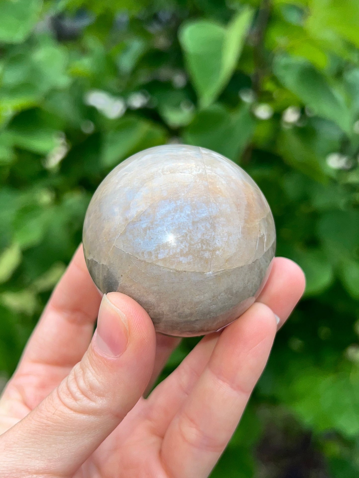 Peach Moonstone Spheres