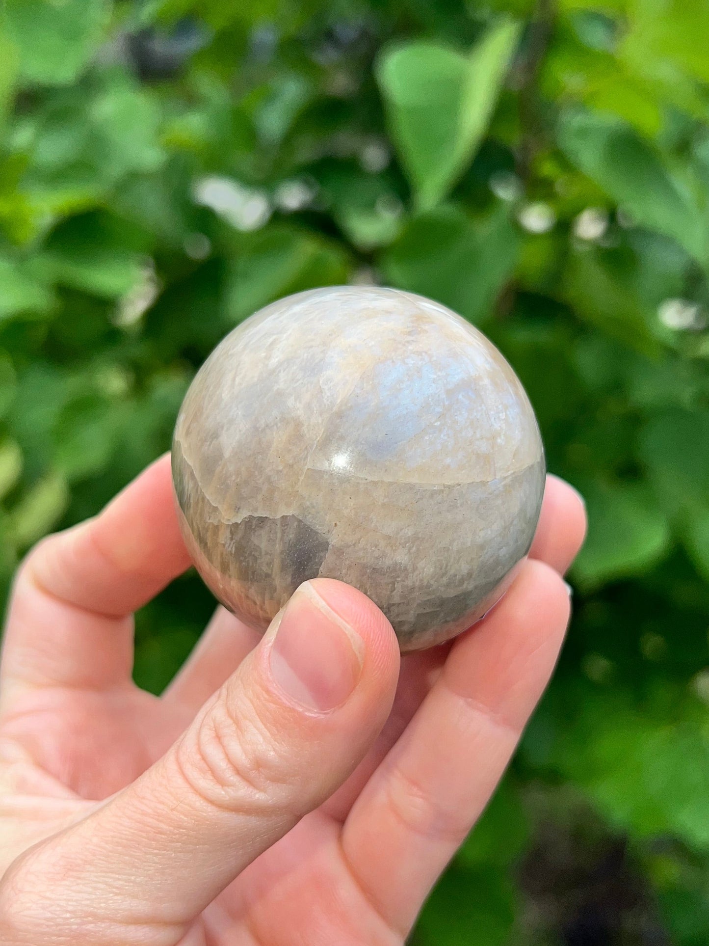 Peach Moonstone Spheres