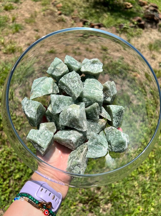 Rough Green Aventurine Specimens