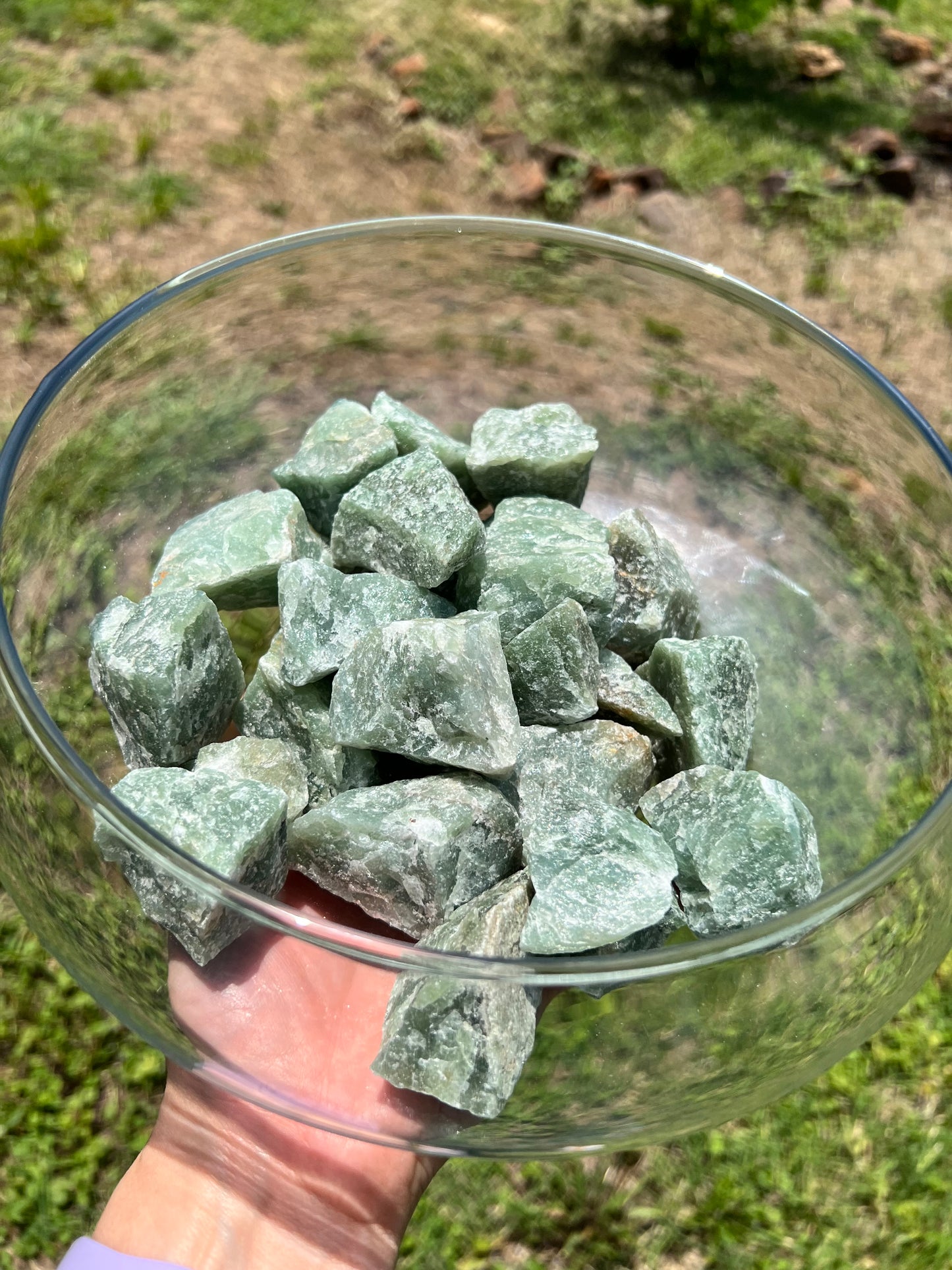 Rough Green Aventurine Specimens