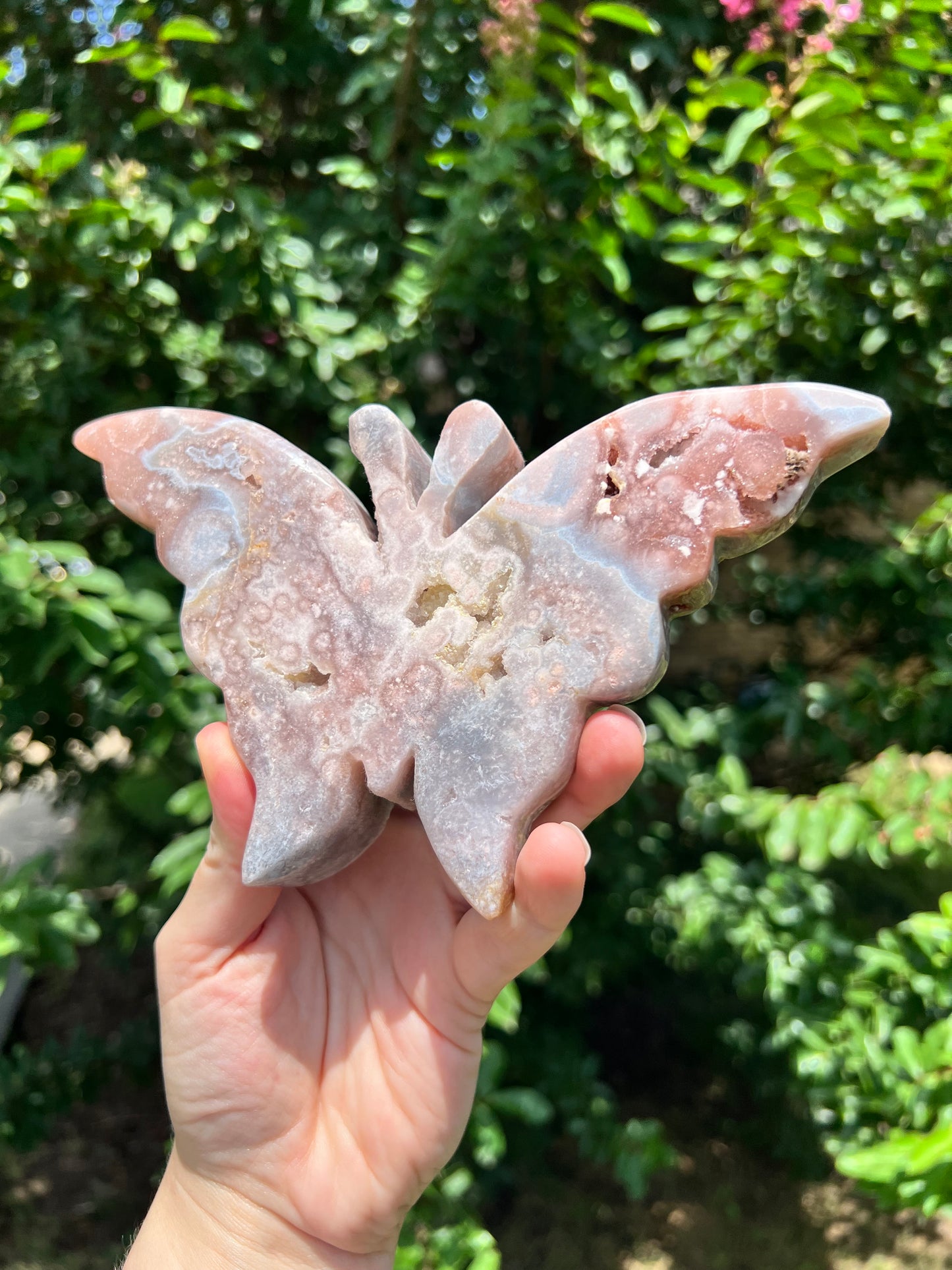 粉红紫水晶蝴蝶