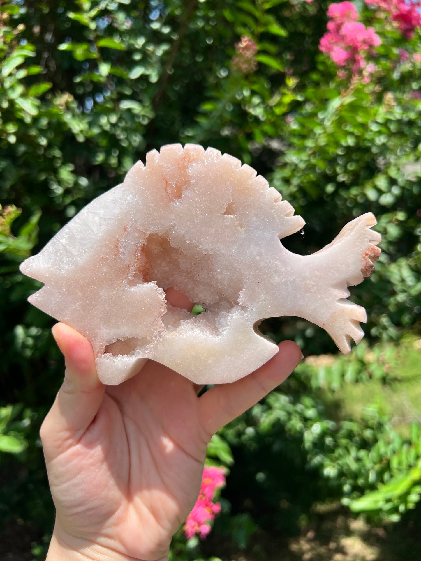 粉红紫水晶蝴蝶