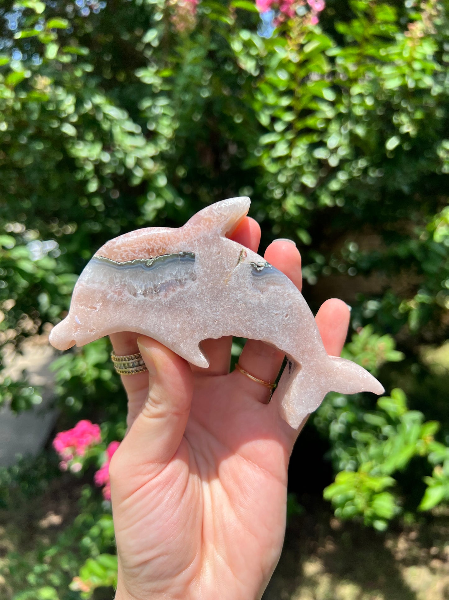 粉红紫水晶蝴蝶