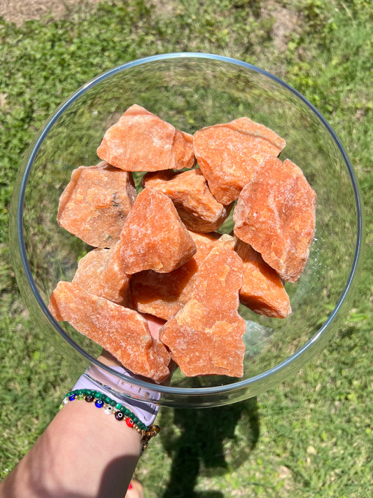 Orange Calcite Specimens