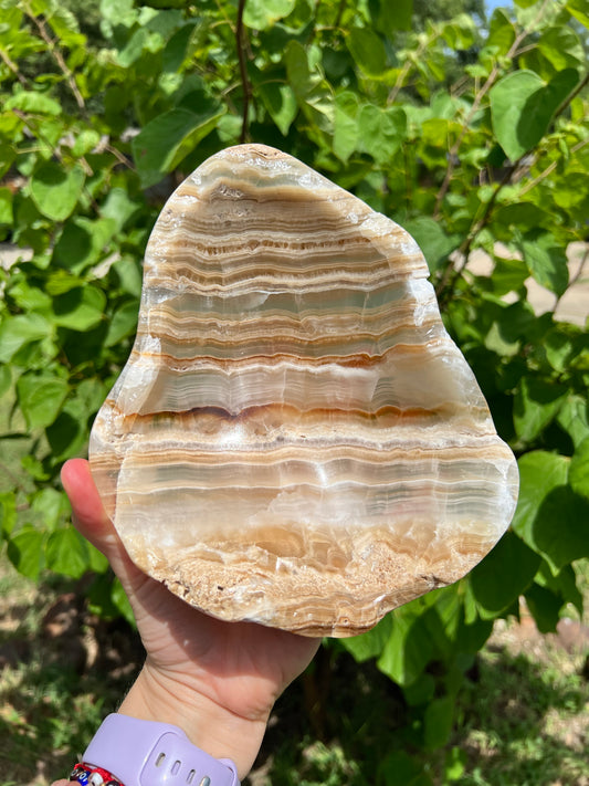 Banded Calcite Bowl