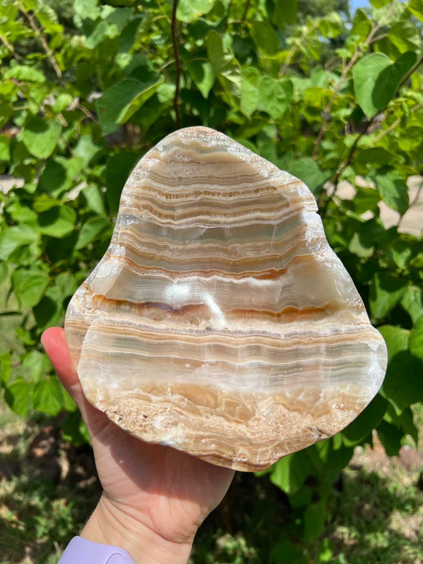 Banded Calcite Bowl