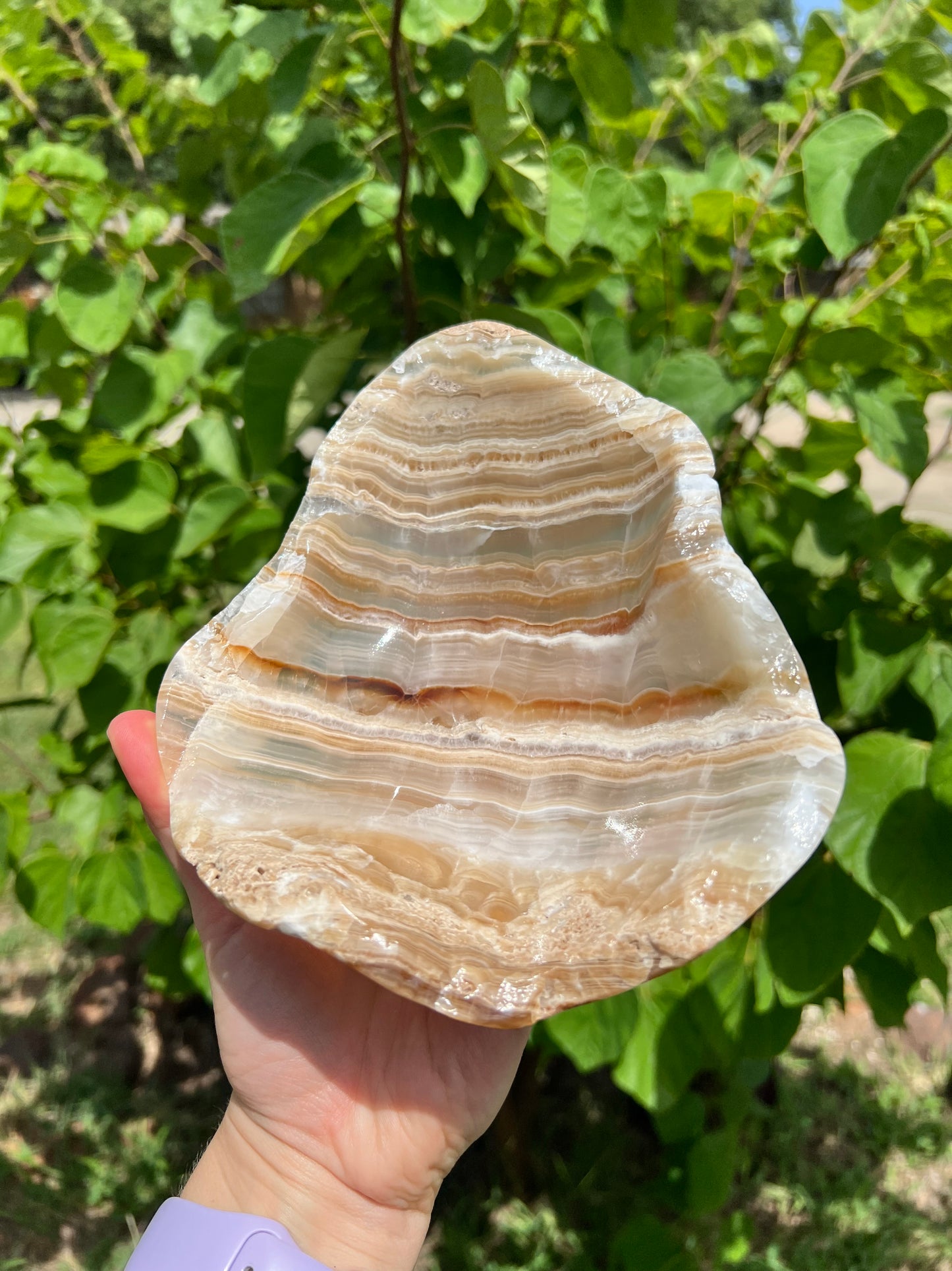 Banded Calcite Bowl